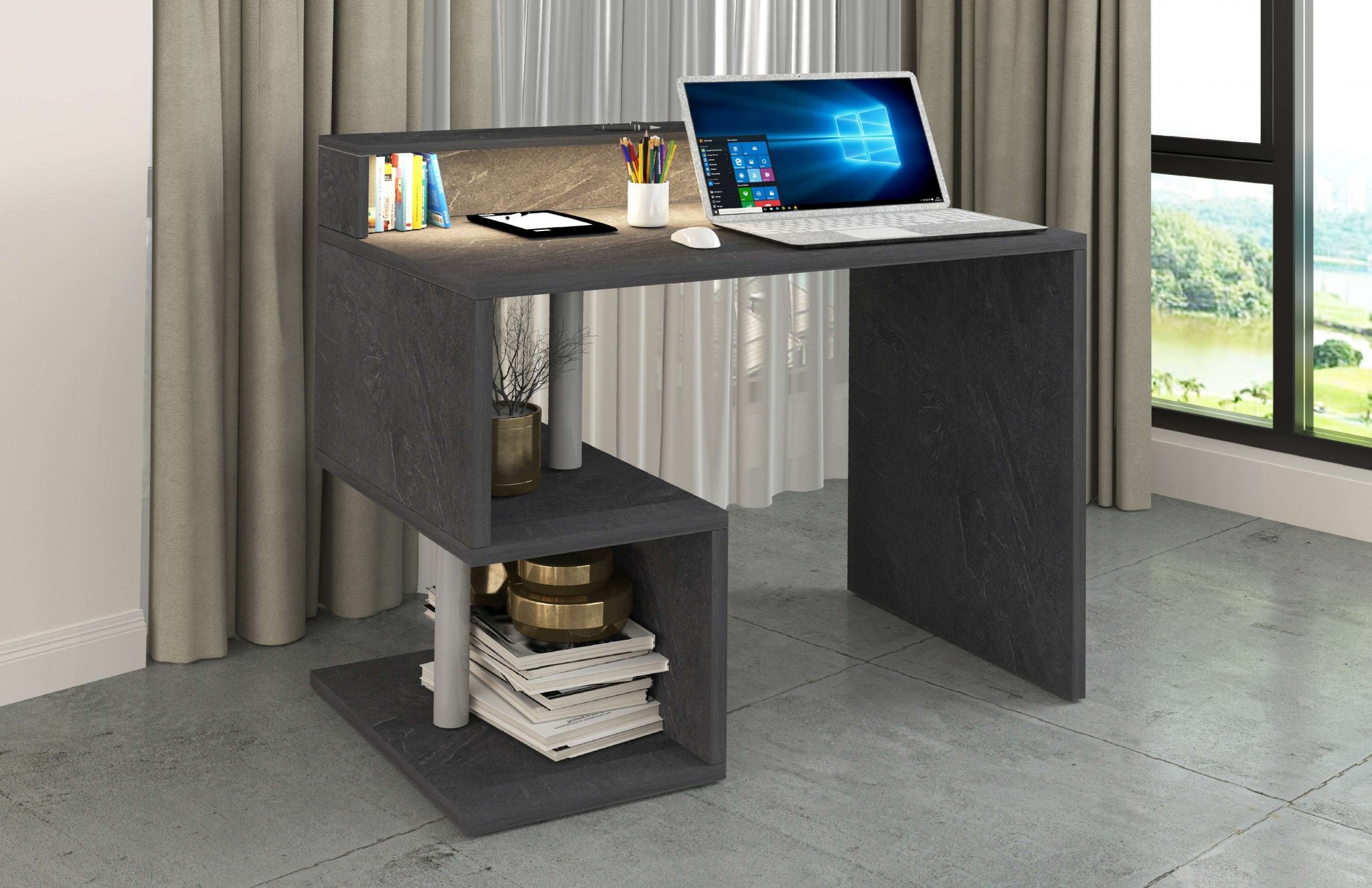 INOSIGN Schreibtisch »Esse, modernes Design«, in verschiedenen Breiten, mit und ohne Monitoraufsatz, Made in Italy