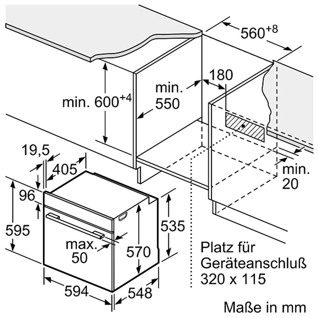 BOSCH Backofen-Set »HBD675CS62«, mit Teleskopauszug nachrüstbar, Pyrolyse-Selbstreinigung, AirFry-Funktion