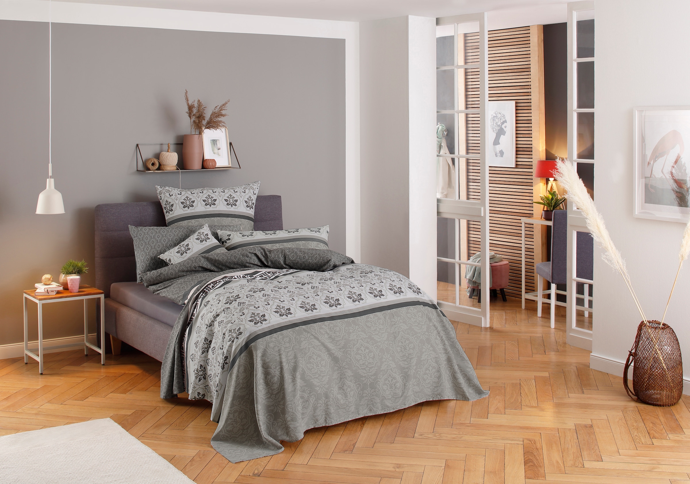 2. Bild von Home affaire Kissenbezüge »Cremona«, (2 St.), geeignet im Winter & Sommer, mit Knöpfen ausgestattet, Kissenhülle, Material: 100% reiner Baumwolle, zertifiziert nach STANDARD 100 by OEKO-TEX®
