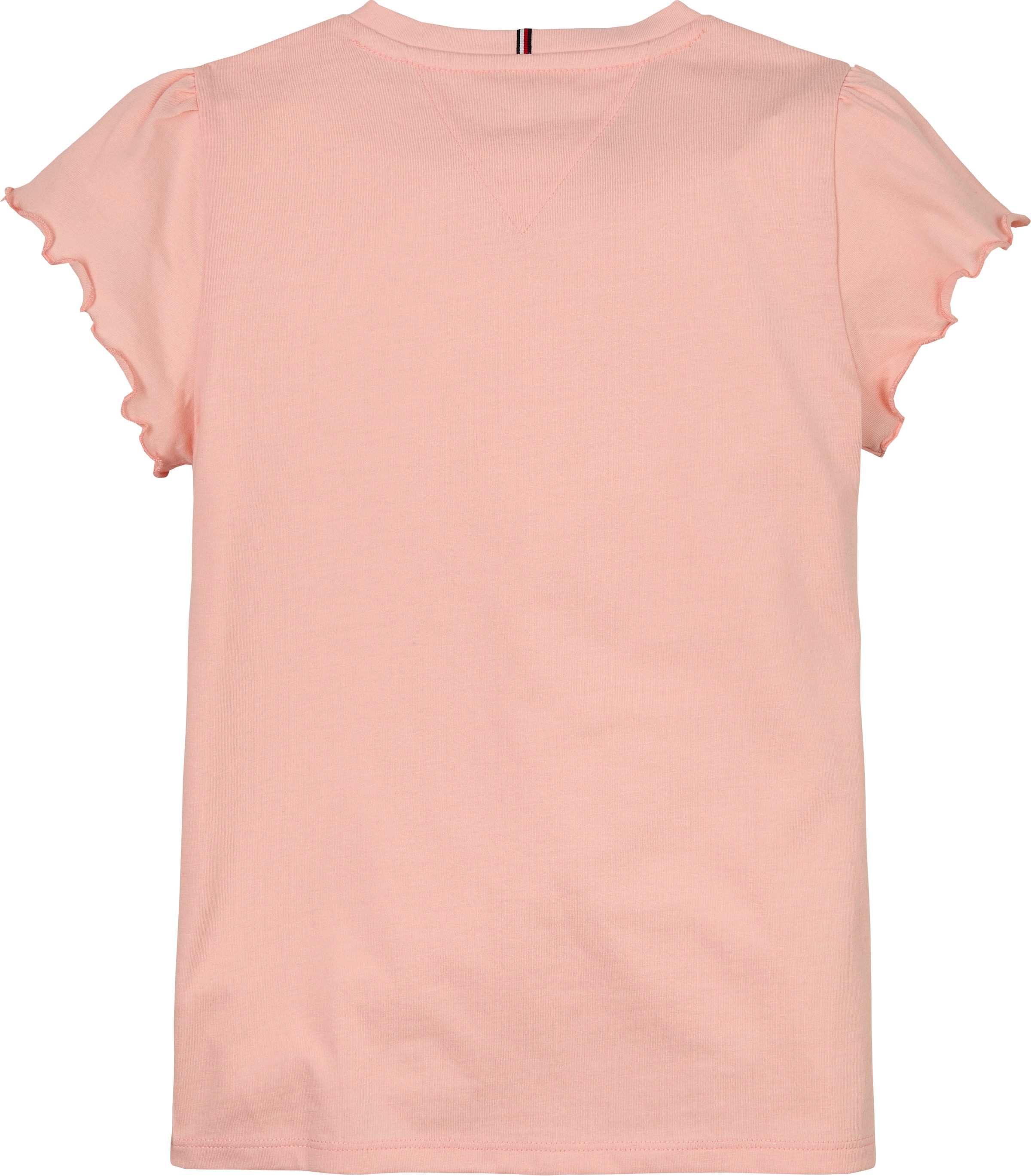 Tommy Hilfiger T-Shirt »ESSENTIAL RUFFLE SLEEVE TOP S/S«, mit gewelltem Ärmelabschluss