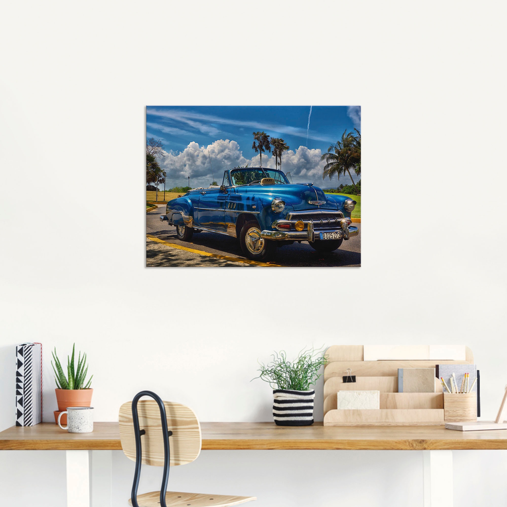 Artland Wandbild »Havanna Flair«, Auto, (1 St.), als Alubild, Outdoorbild, Leinwandbild, Poster, Wandaufkleber