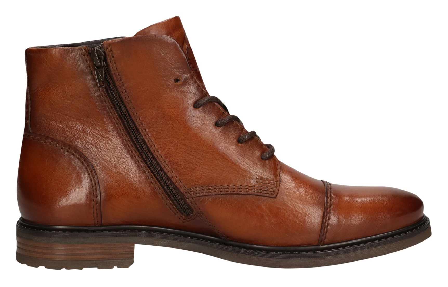 bugatti Schnürboots, Stiefel, Schnürstiefelette, Business-Boots mit Reißverschluss