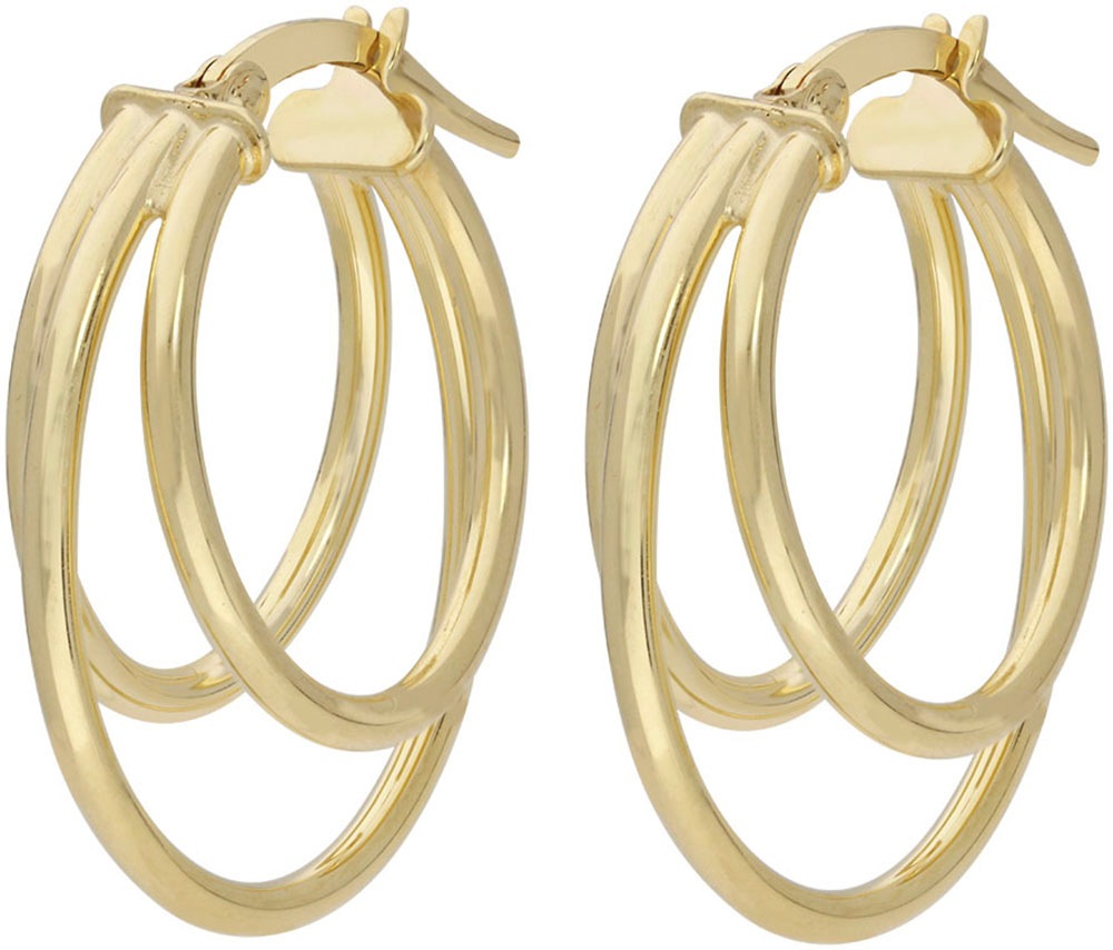 Firetti Paar Creolen »Schmuck Geschenk Gold 375 Ohrschmuck Ohrringe«