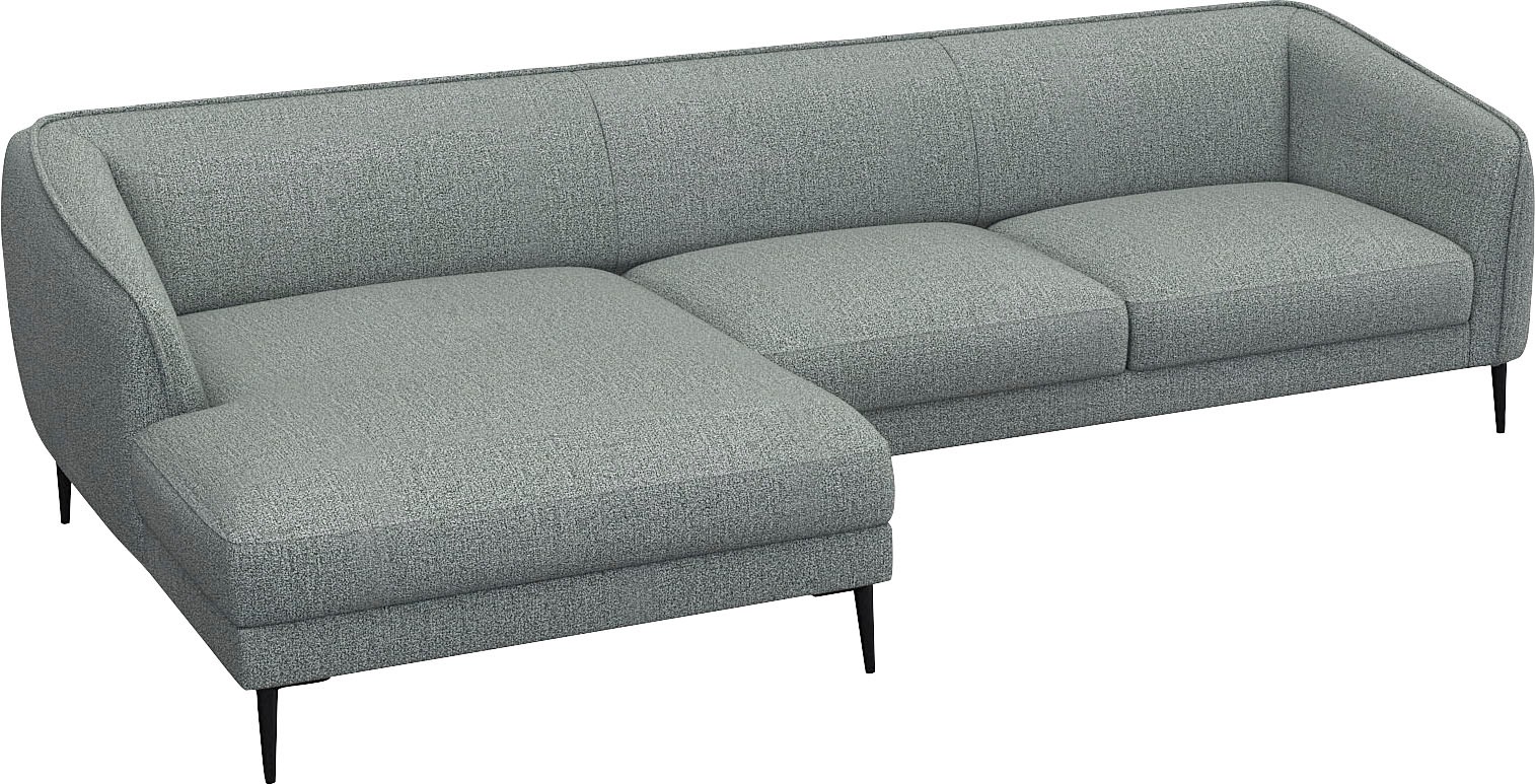 FLEXLUX Ecksofa »Belle Designsofa, L-Form, B/T 288/149 cm«, Skandinavisches günstig online kaufen