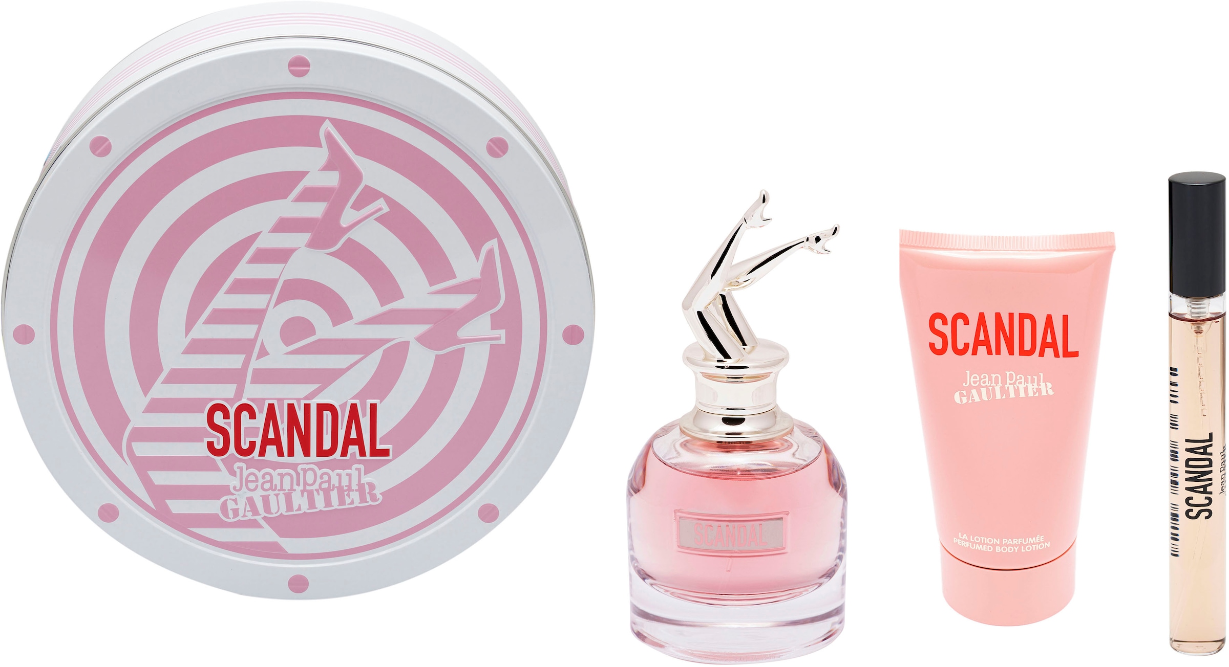 JEAN PAUL GAULTIER Eau de Parfum »Scandal Damen«, (Set, 3 tlg., 3er-Pack), mit einem außergewöhnlichen Chypre-Honig-Duft