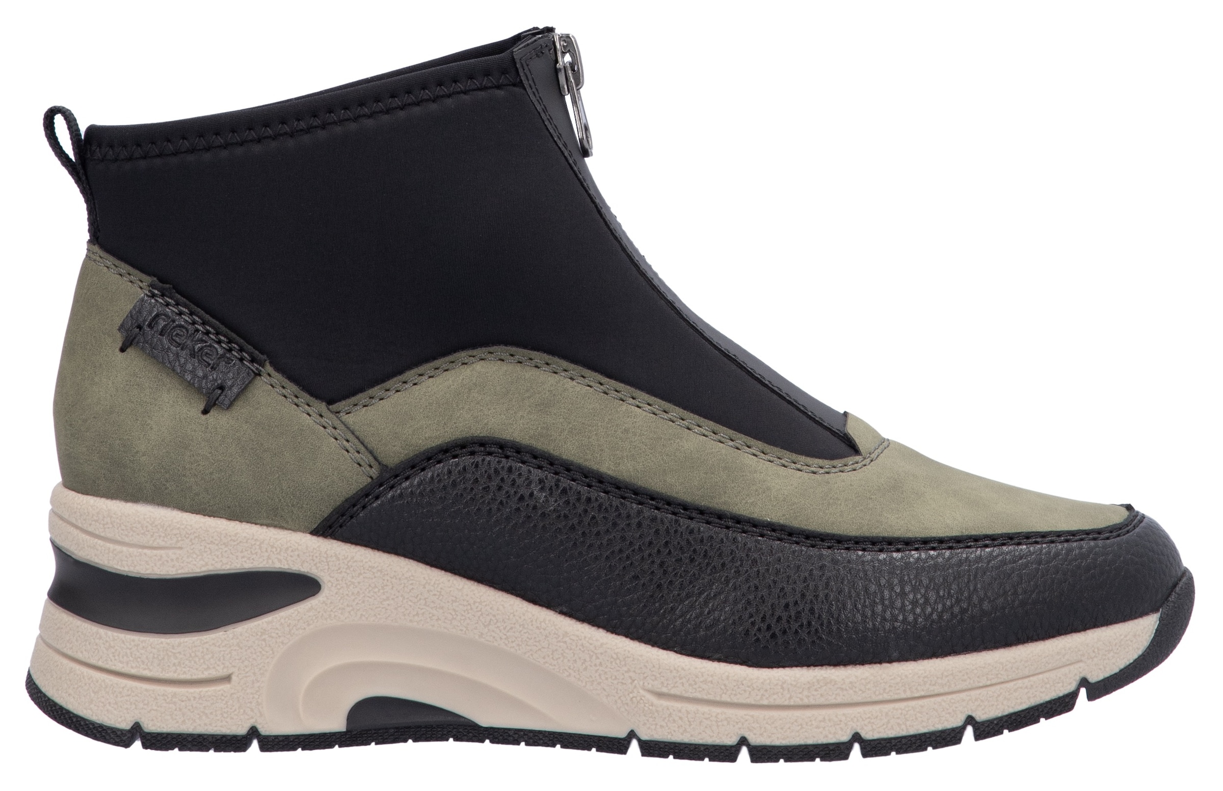 Rieker Sneaker, Freizeitschuh, High Top Sneaker, Stiefelette mit modischer Laufsohle