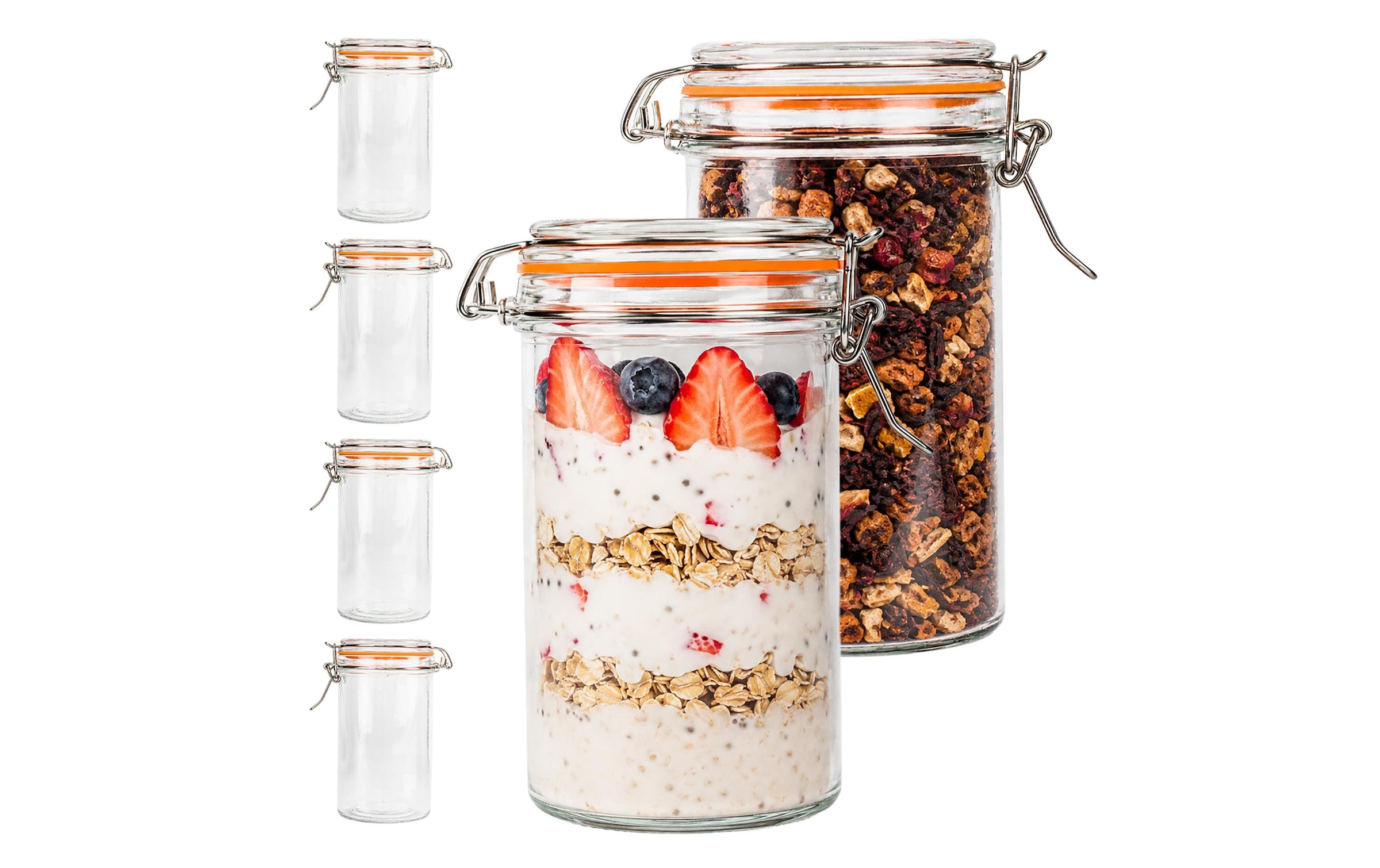 relaxdays Einmachglas »500 ml, 6 Stück« Spülmaschinenfest