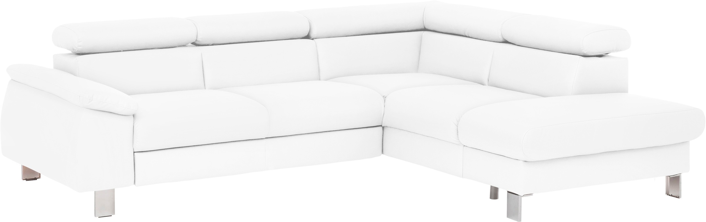 COTTA Ecksofa »Komaris L-Form, B: 249 cm« mit Kopfteilverstellung, optional günstig online kaufen