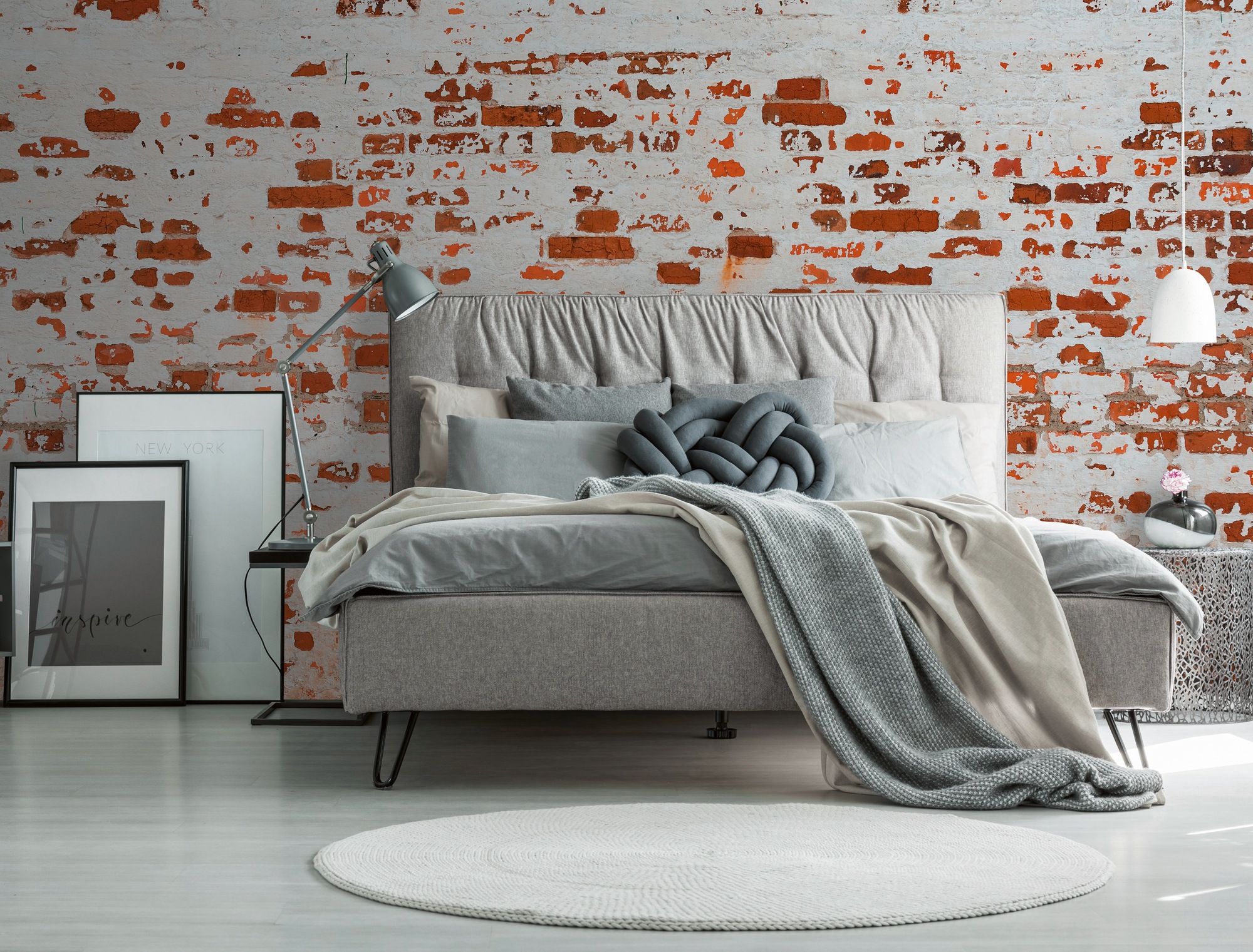 A.S. Création Vliestapete »Fototapete Ziegelmauer Weiß Rot Backsteinoptik« günstig online kaufen