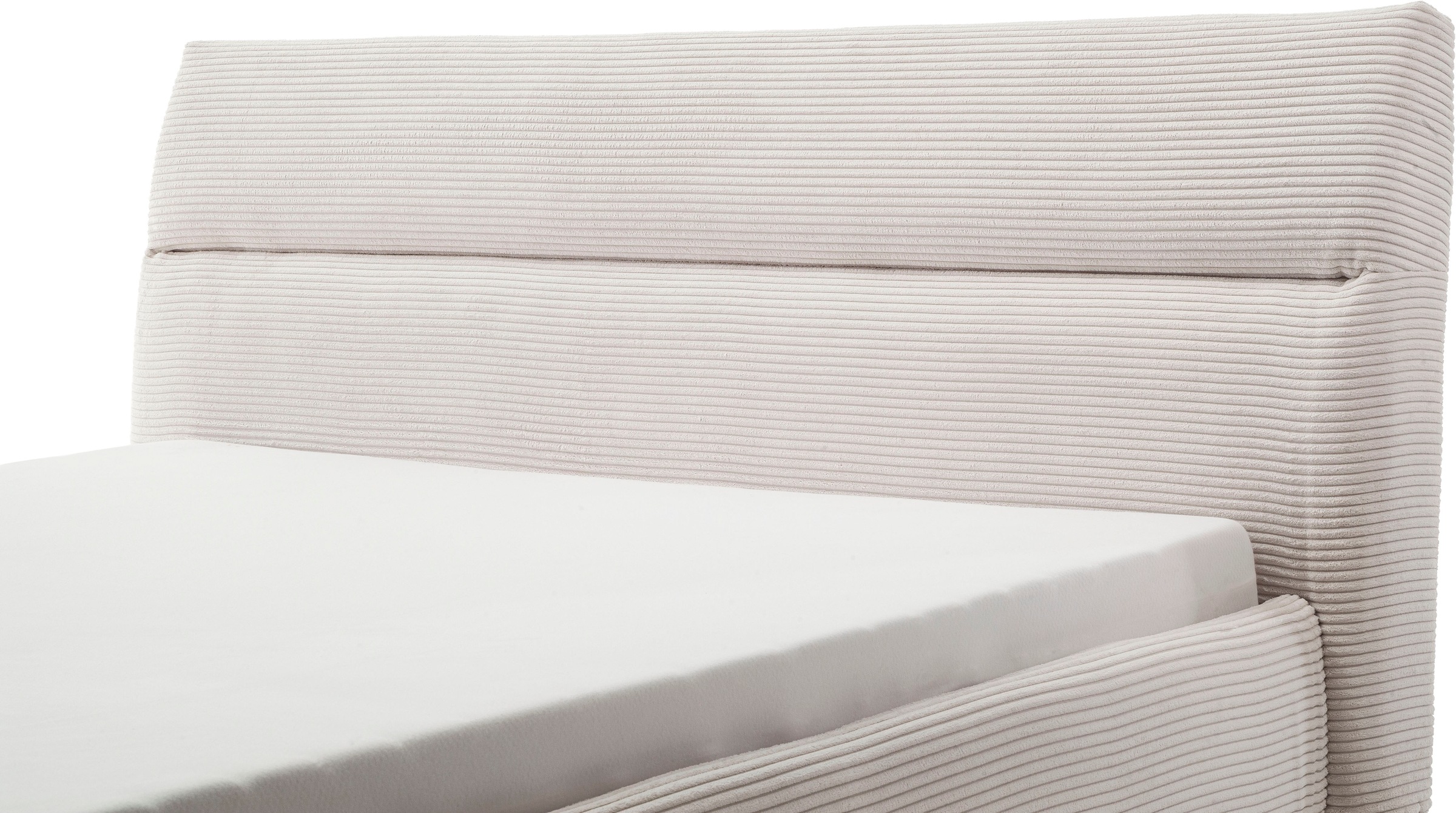 Home affaire Polsterbett »Elvo, weichgepolstertes Kopfteil, wahweise Überlänge, B: 140-200 cm« inkl. 7-fache Einlegetiefenverstellung & saugroboterfreundliche Höhe