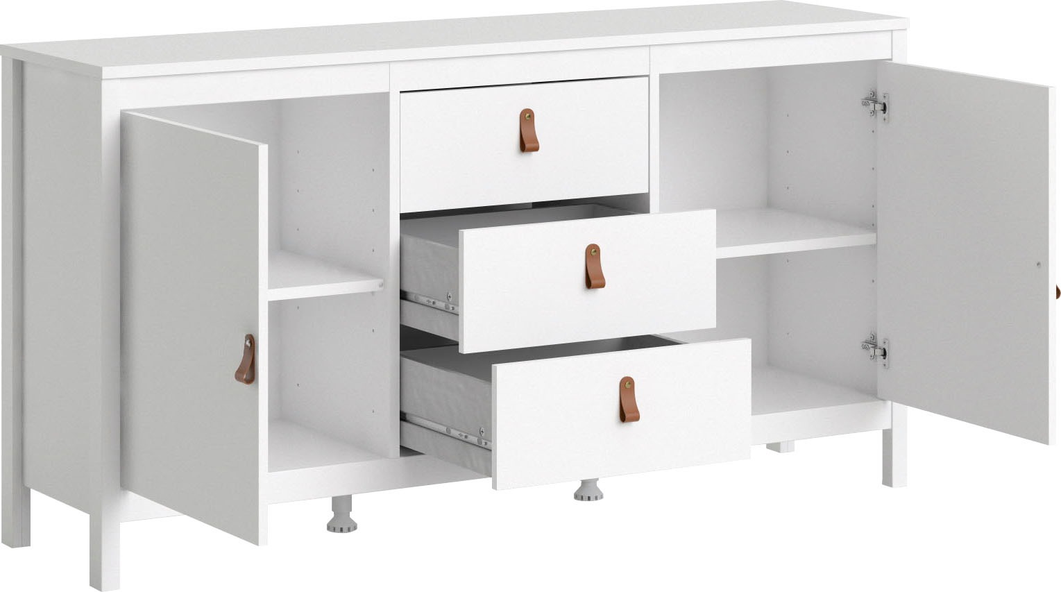 Home affaire Sideboard »Madrid, Aufbewahrung, Schubladenschrank, Sideboard,«, mit 2 Türen und 3 Schubladen, Breite 151 cm, Höhe 80 cm