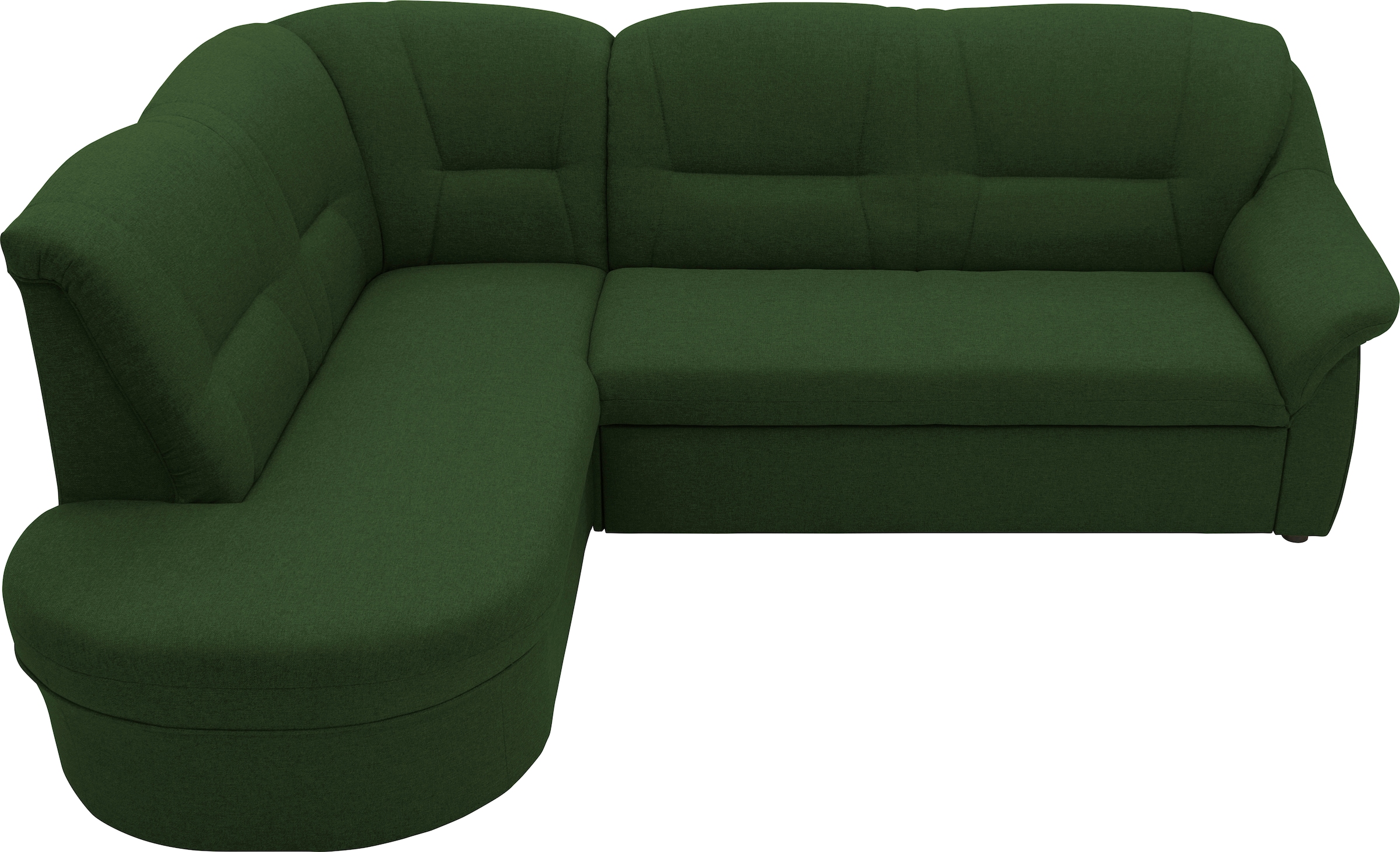 DOMO collection Ecksofa »Faenza für kleine Räume, Stellmaße 232,176cm, komfortabel, L-Form«, mit Ottomane, zeitlos, elegante Armlehnen, wahlweise mit Bettfunktion