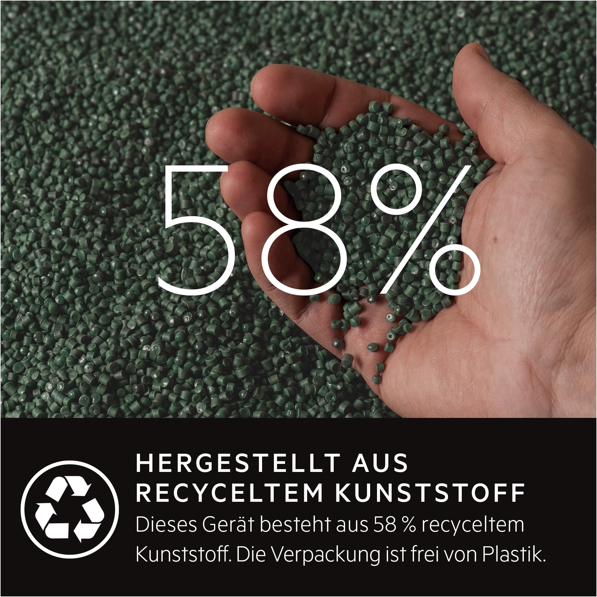 AEG Akku-Hand-und Stielstaubsauger »HYGIENIC 5000 AKKU-STAUBSAUGER (AS52H212XN)« 2in1, leise 79 dB(A), 58 % Recyclingmaterial, bis zu 50 Min. Laufzeit