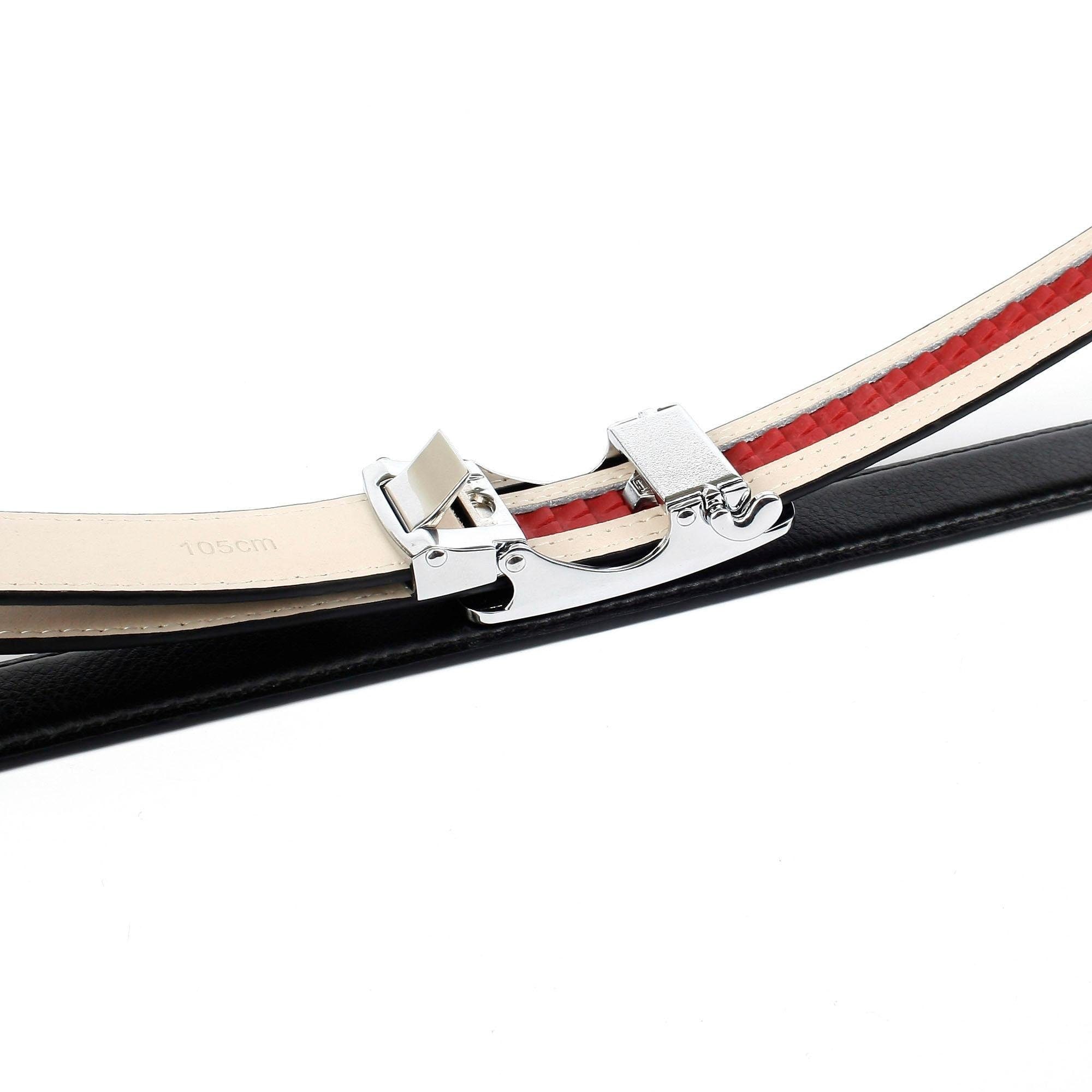 Anthoni Crown Ledergürtel, Traumhafter Automatik Gürtel in schwarz
