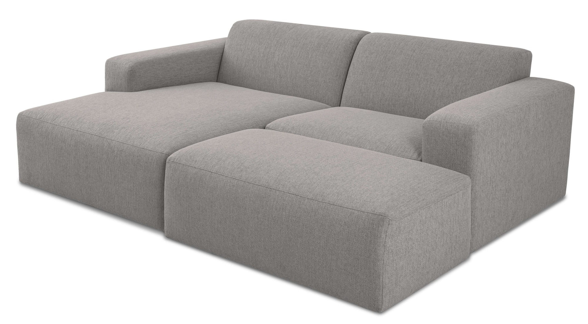 INOSIGN Ecksofa »Koa,228cm, L-Form, Modulsofa, Webstoff, Cord«, Designsofa, Set, Hocker inklusive, weicher Lounge-Sitzkomfort