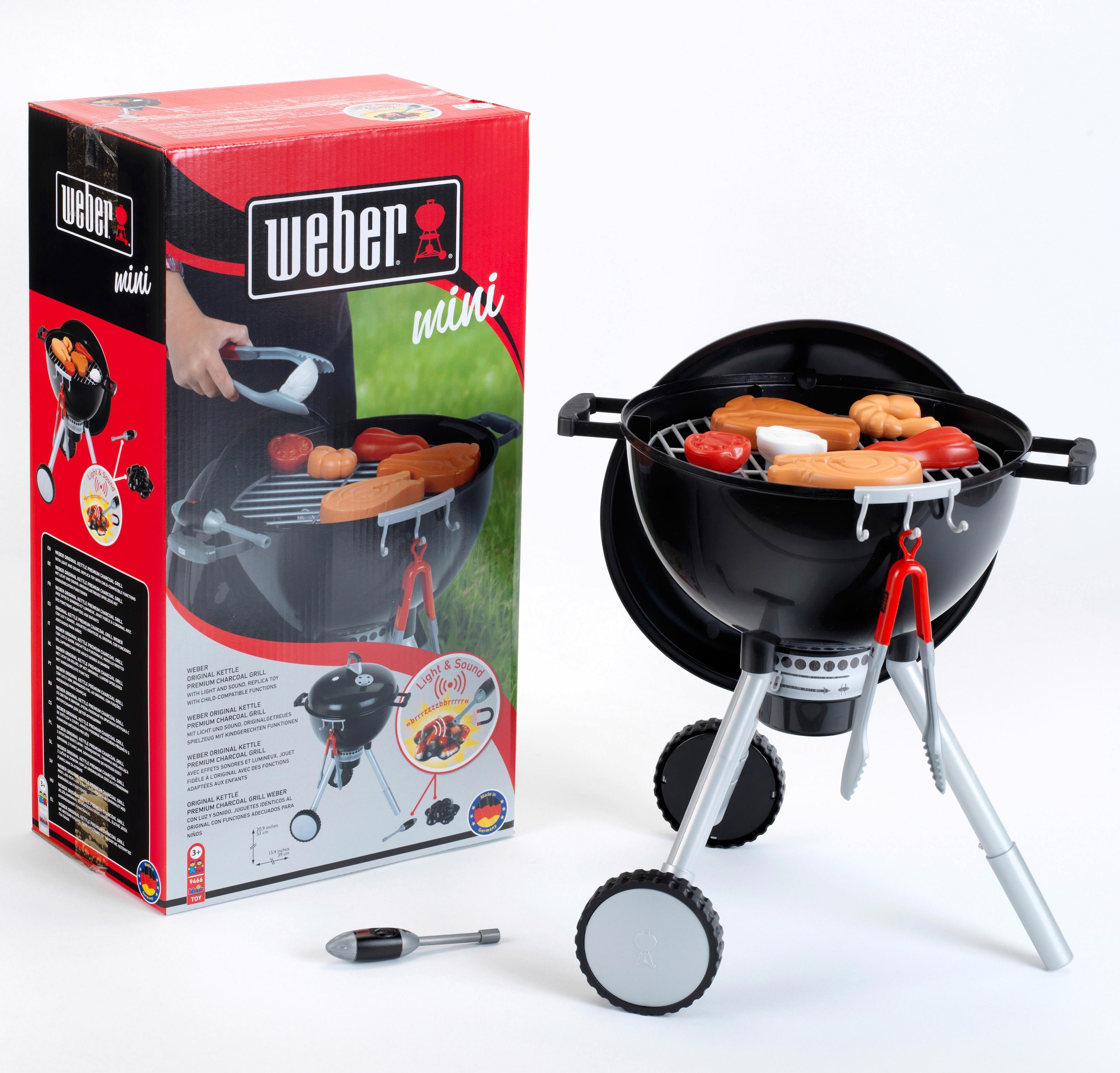 Kinder-Küchenset »Weber Spiel-Kugelgrill One Touch Premium«, mit Licht und Sound, Made...