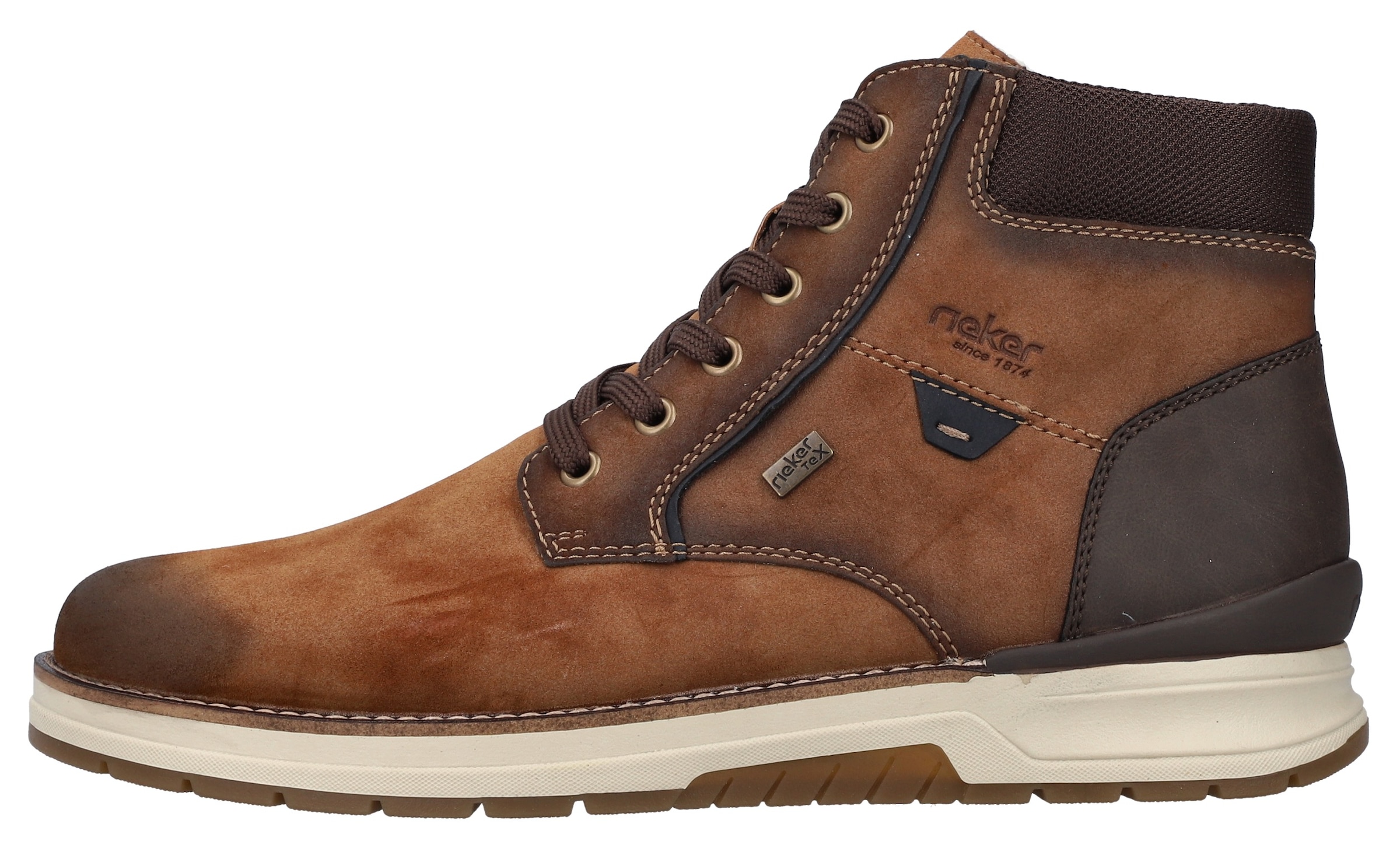 Rieker Winterboots, Schnürboots, Winterstiefelette, MemoCup-Ausstattung, Used-Optik