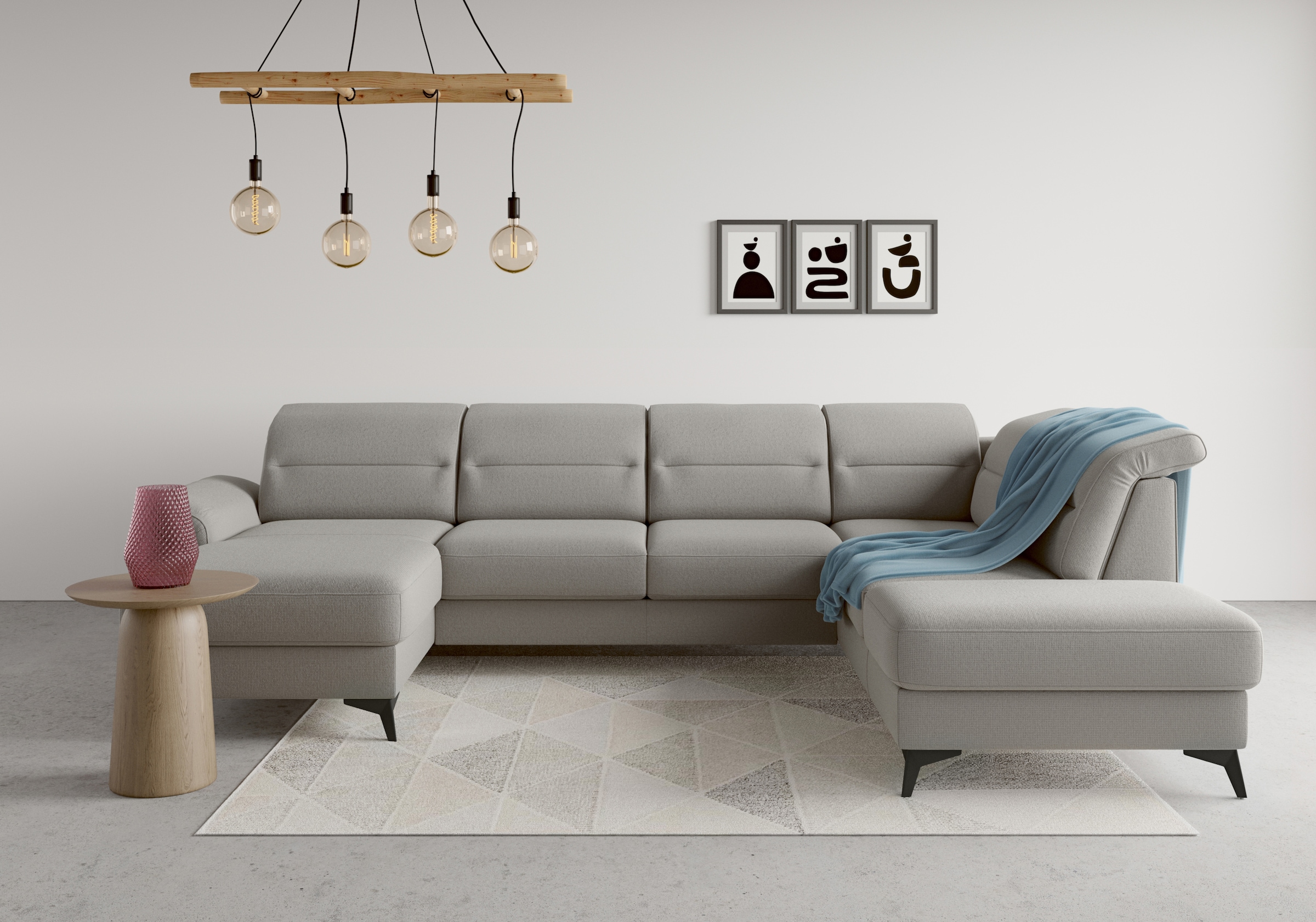 sit&more Wohnlandschaft "Sinatra U-Form" optional mit Kopfteilverstellung u günstig online kaufen