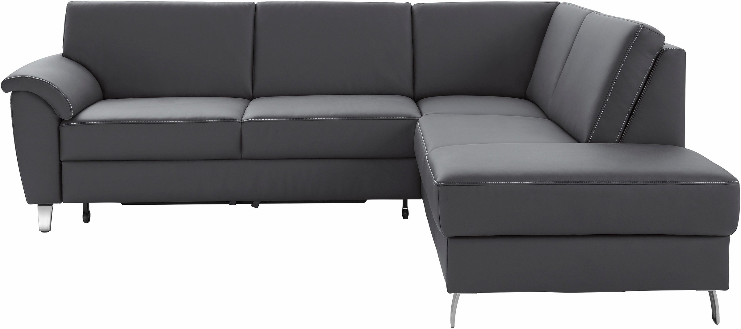 sit&more Ecksofa »Texel L-Form«, mit Federkern, wahlweise mit Bettfunktion und Bettkasten