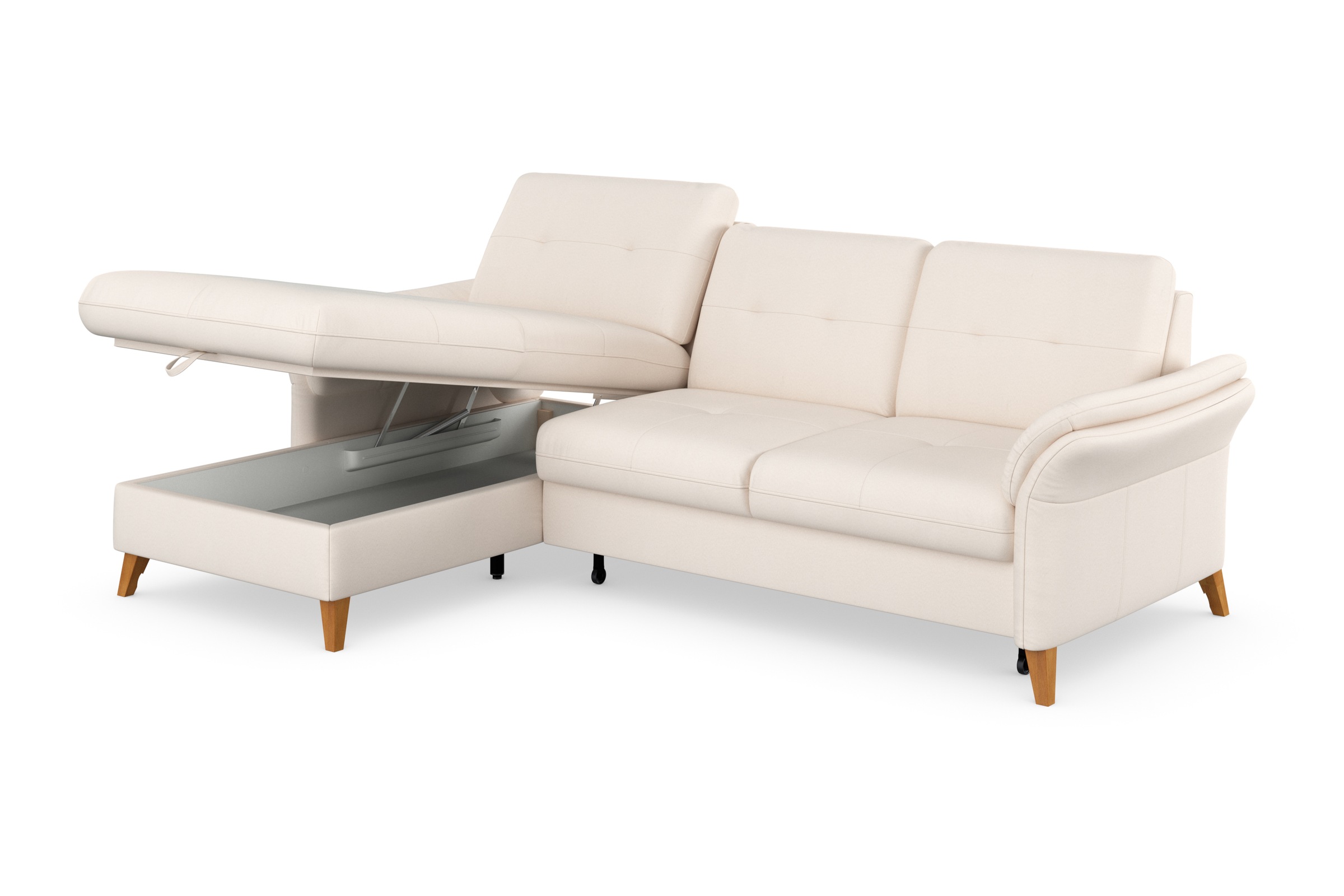 sit&more Ecksofa »Göteborg«, Sitztiefenverstellung und Federkern, wahlweise mit Bettfunktion