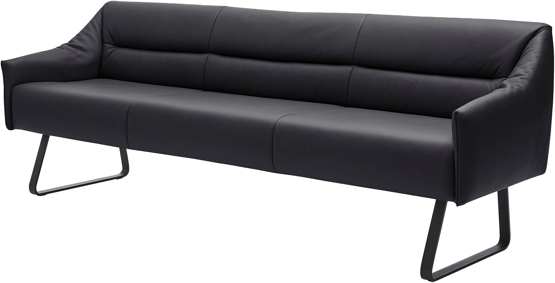 Musterring Essbank »JustB! SP500«, (1 St.), Metallkufe schwarz, verschiedene Farben, Breite 220 oder 250 cm