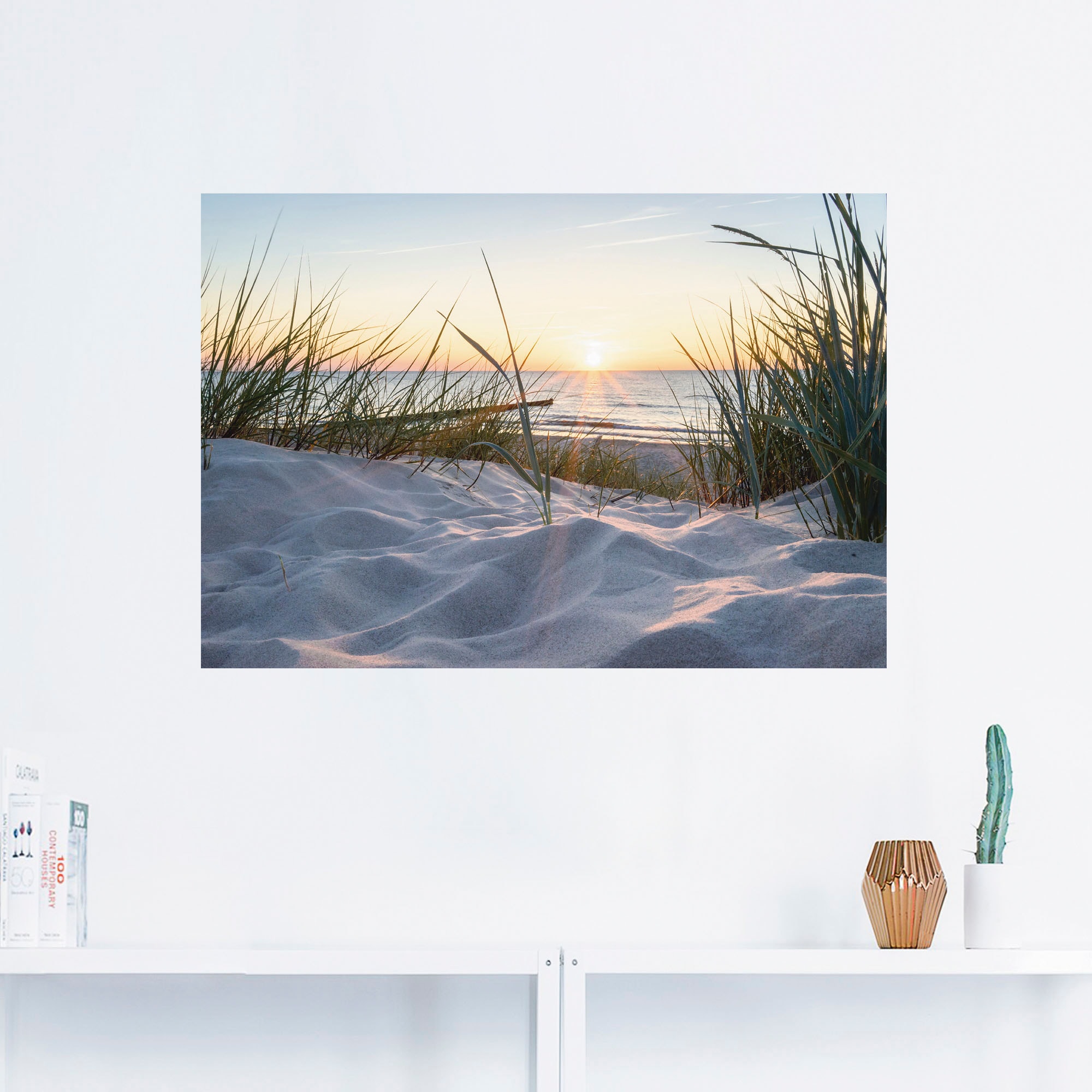 Artland Wandbild »Ostseestrand«, Strand, (1 St.), als Alubild, Outdoorbild, günstig online kaufen