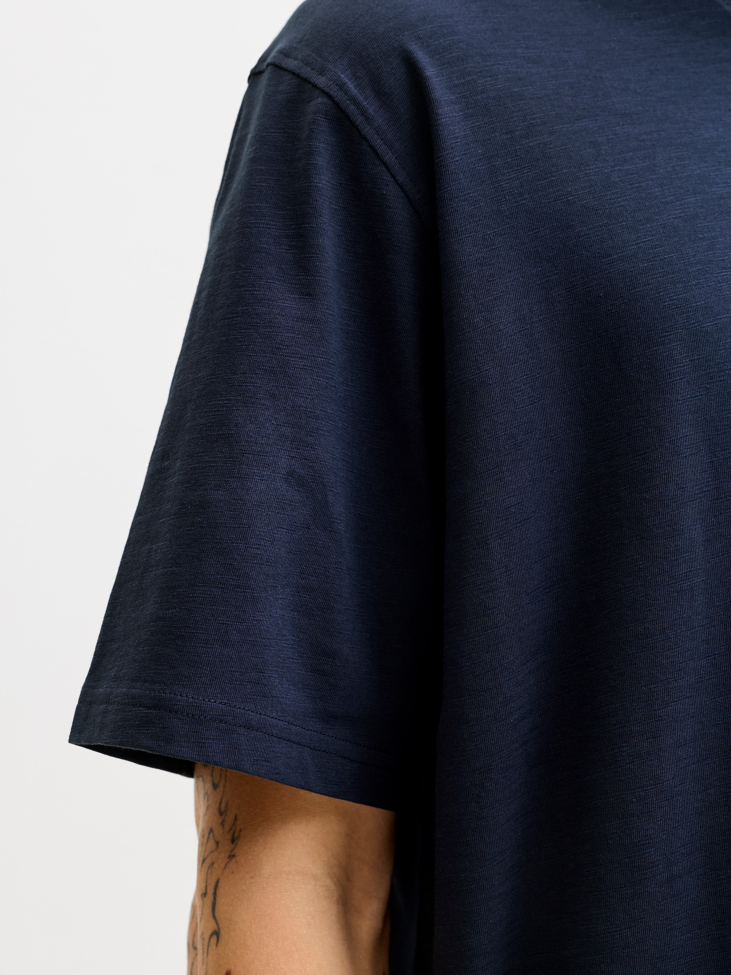 Jack & Jones Kurzarmshirt »JJEDOVER SLUB TEE SS NOOS« Baumwollmischung, relaxed fit