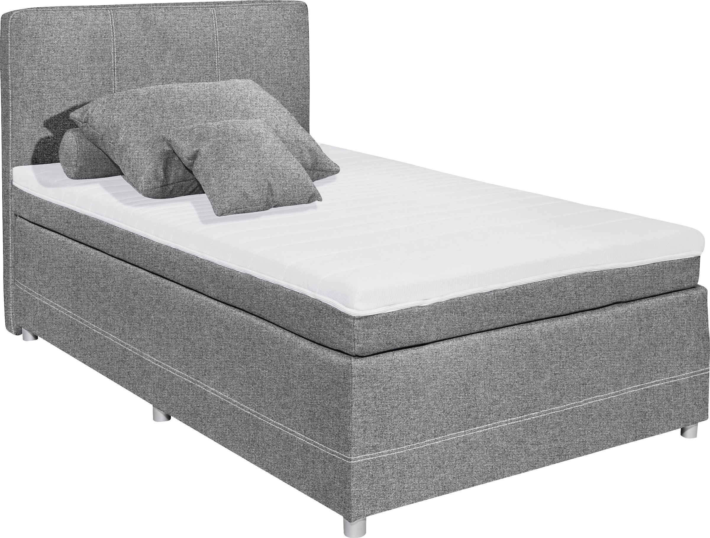 ED EXCITING DESIGN Boxspringbett »Luanda«, wahlweise mit Matratze und Toppe günstig online kaufen