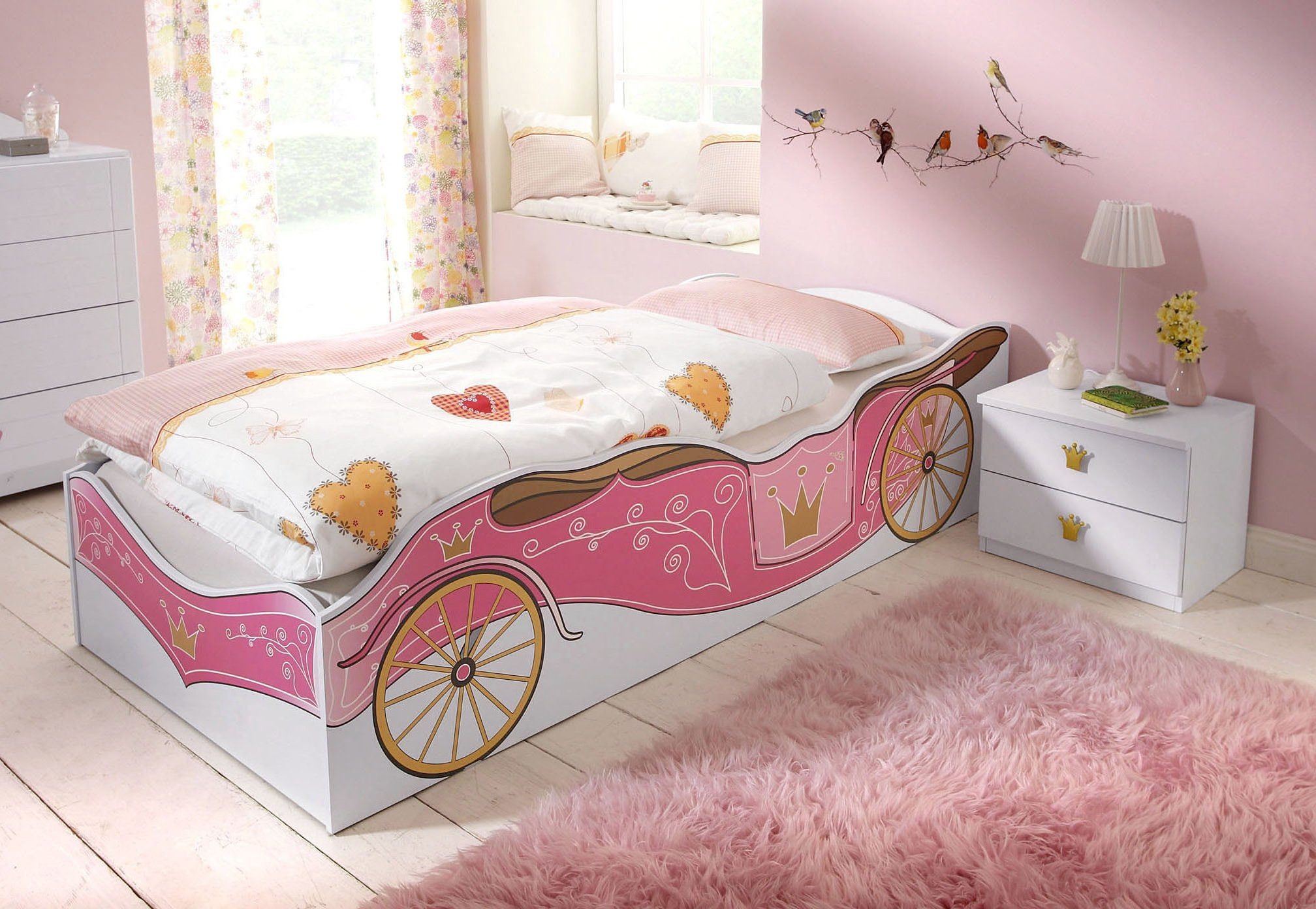 Bett „Kate“, Prinzessinnen-Rosa