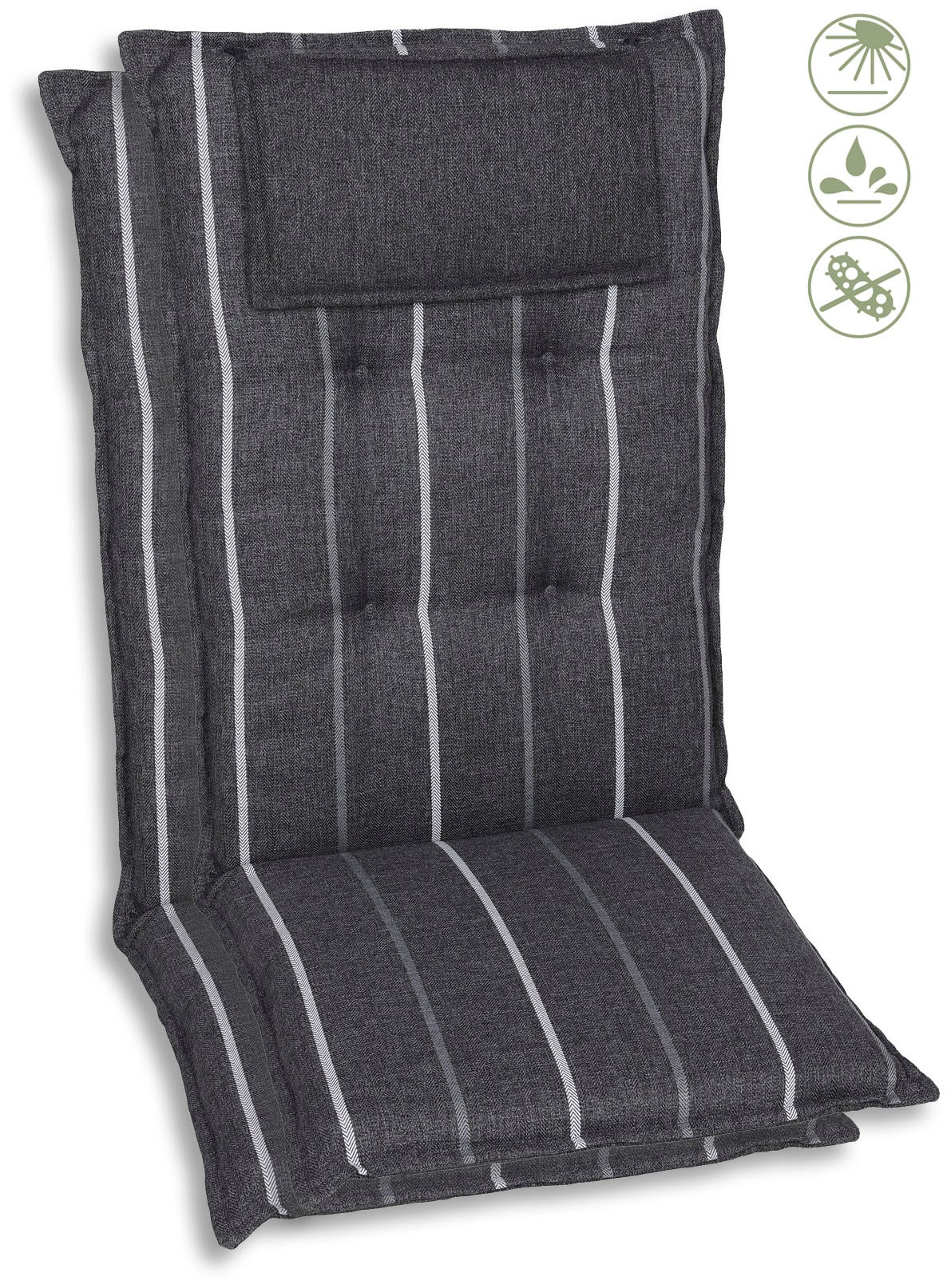 GO-DE Sesselauflage »Sesselauflage hoch« Olefin