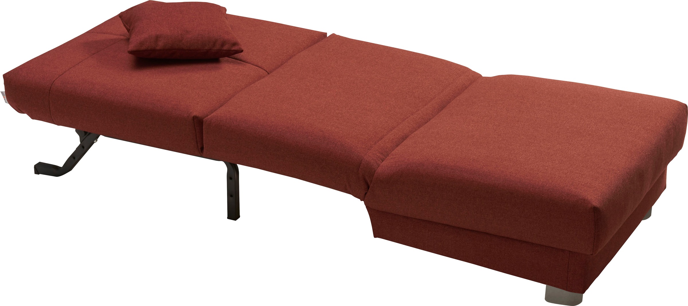 ell + ell Schlafsofa »Enny«, Liegefläche Breite 80 cm, Liegehöhe 40 cm, Füße alufarben, Rückenlehne