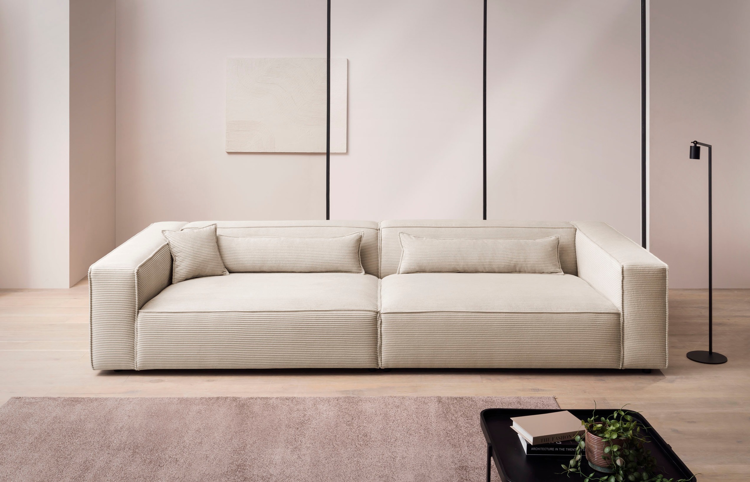 LeGer Home by Lena Gercke 3-Sitzer »PIARA, XXL Sofa mit Kedernaht, Big-Sofa günstig online kaufen