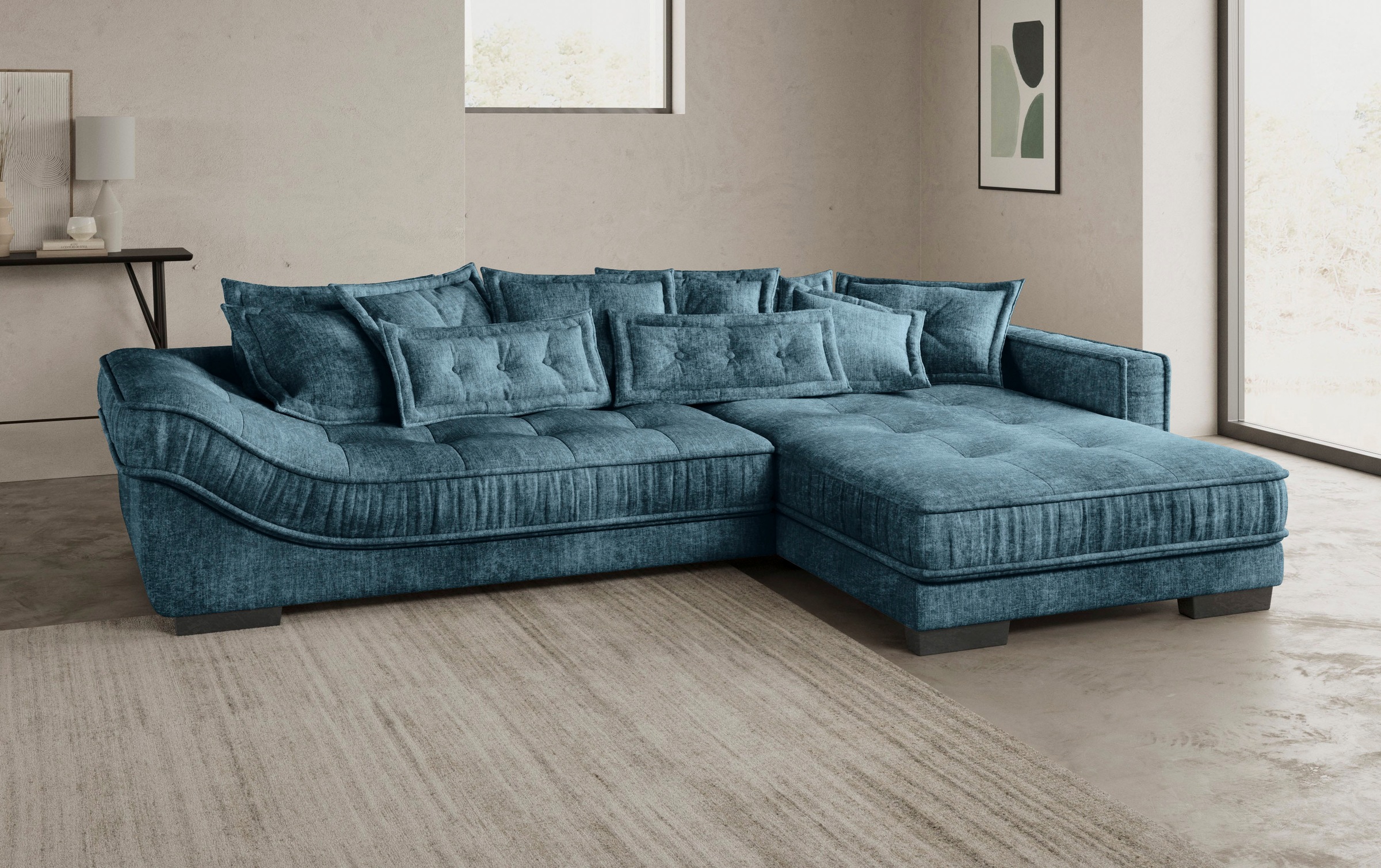 Mr. Couch Ecksofa »Diwan II DuraFlex L-Form«, DuraFlex-Kaltschaumpolsterung, bis 140 kg, 4 Bezugsqualitäten