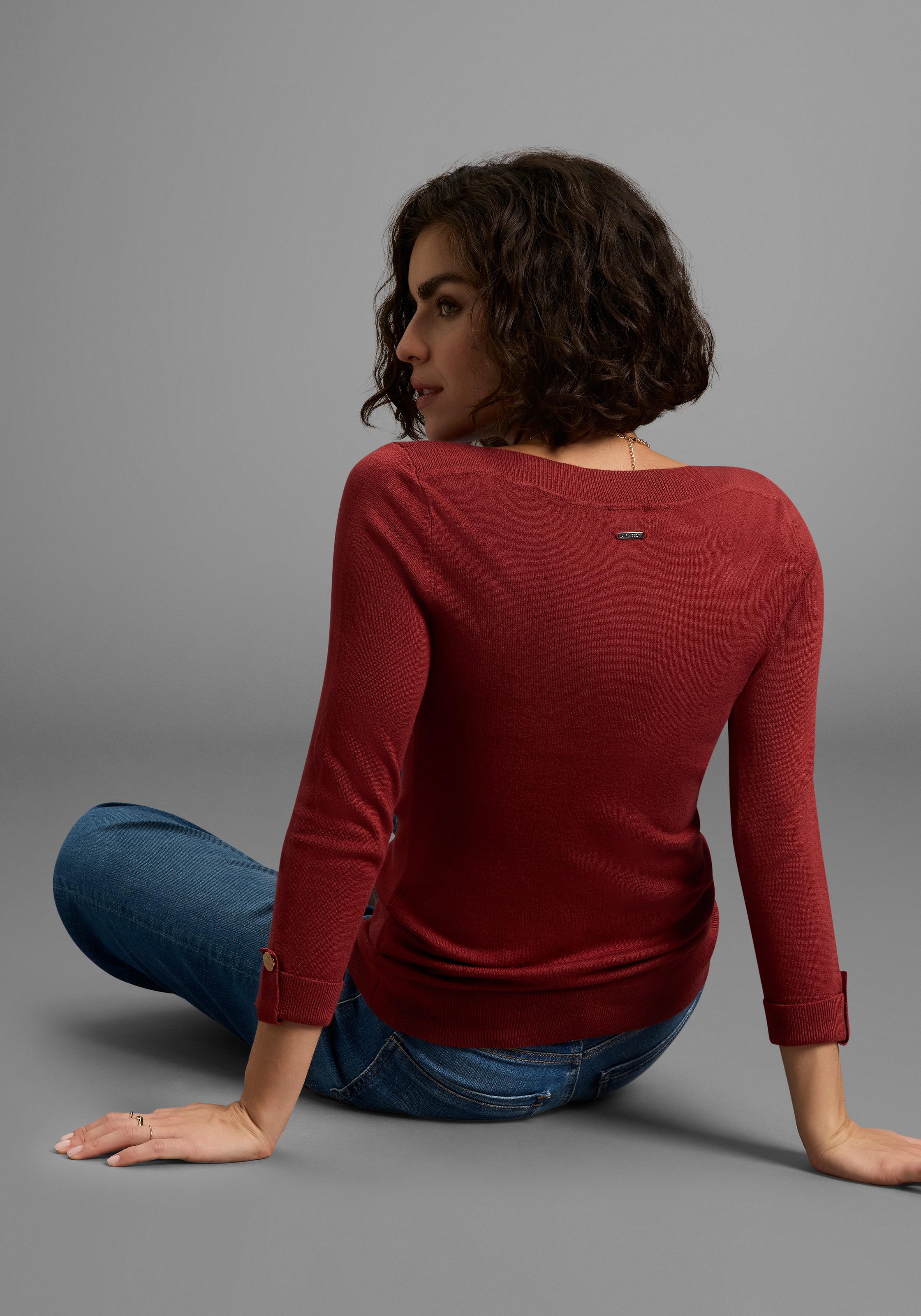 Laura Scott 3/4 Arm-Pullover, mit Knopfdetails - NEUE KOLLEKTION