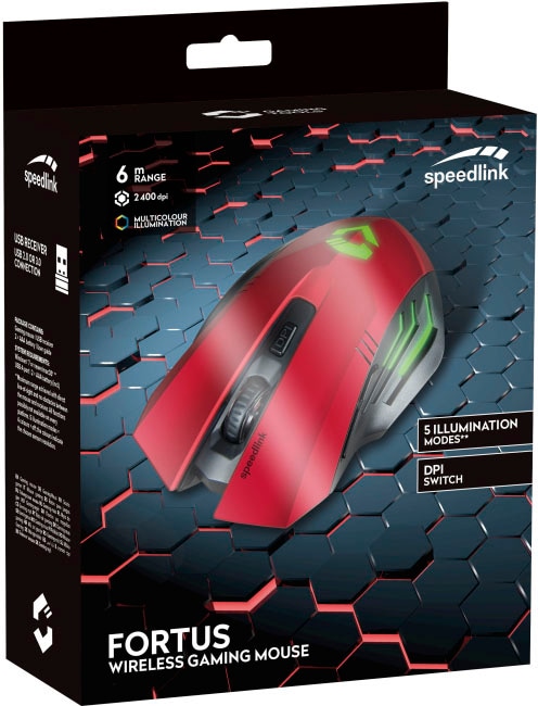 Speedlink Gaming-Maus »FORTUS Wireless«, Funk Rechnung auf bestellen