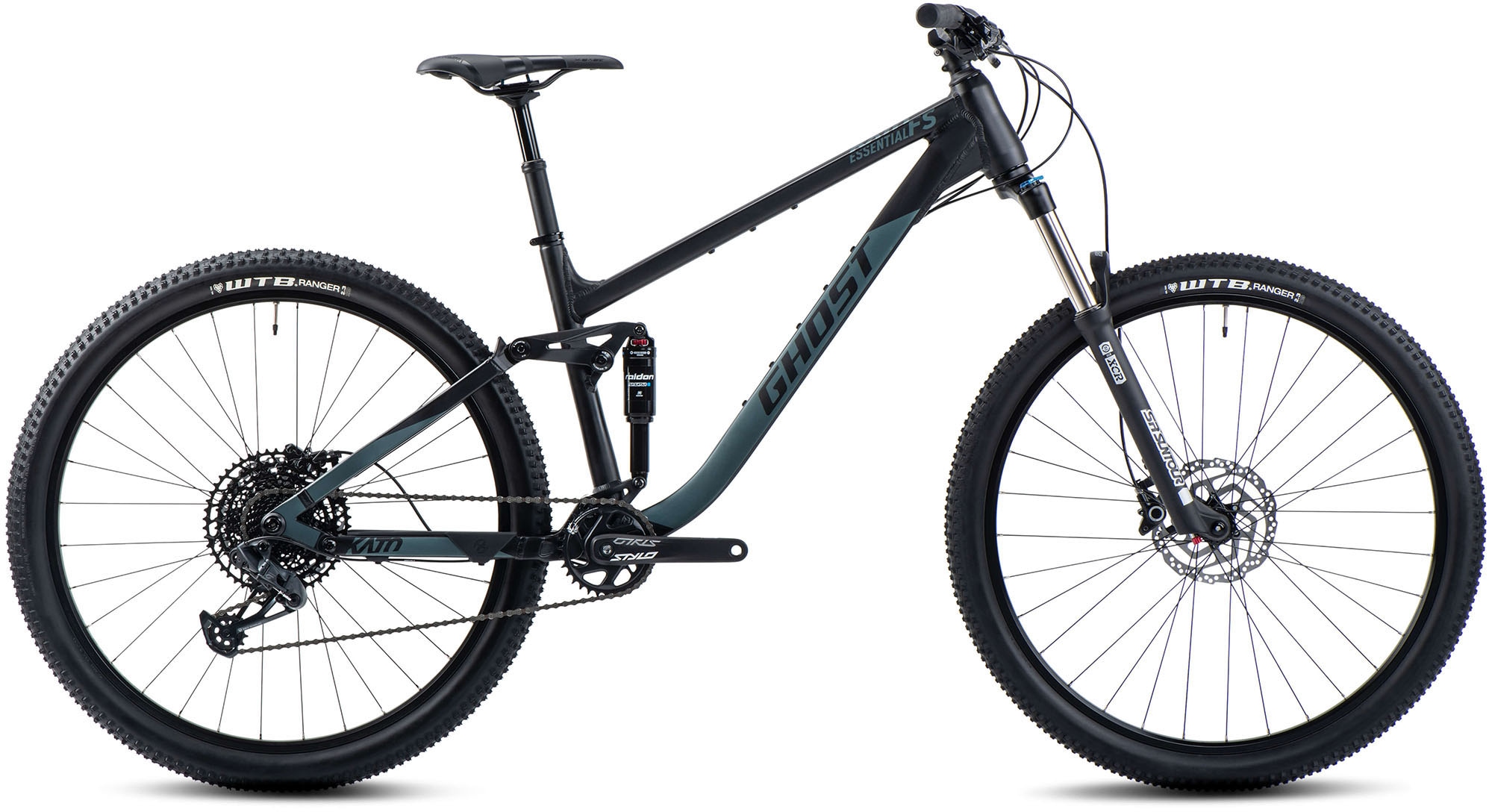 Ghost Mountainbike »Kato FS Essential«, 12 Gang, SRAM, GX Eagle Schaltwerk, Kettenschaltung, für Damen und Herren, Kettenschaltung
