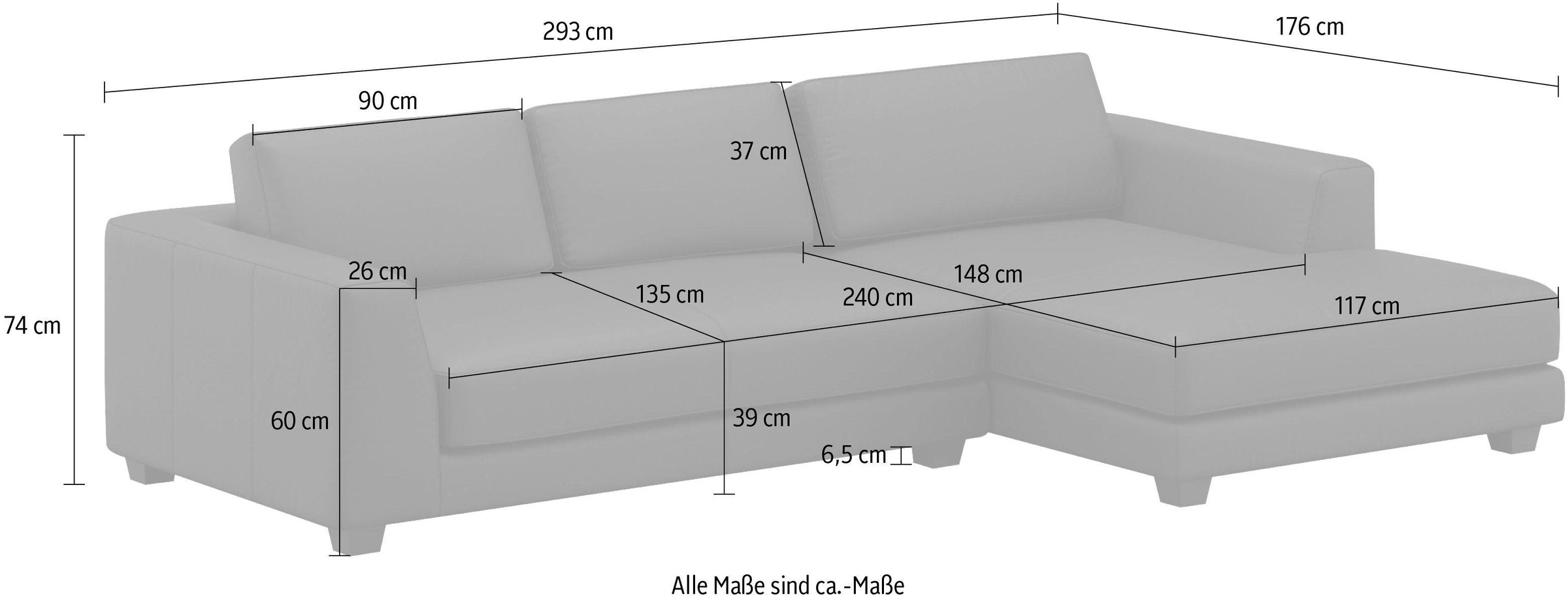 machalke® Ecksofa »atoll, L-Form«