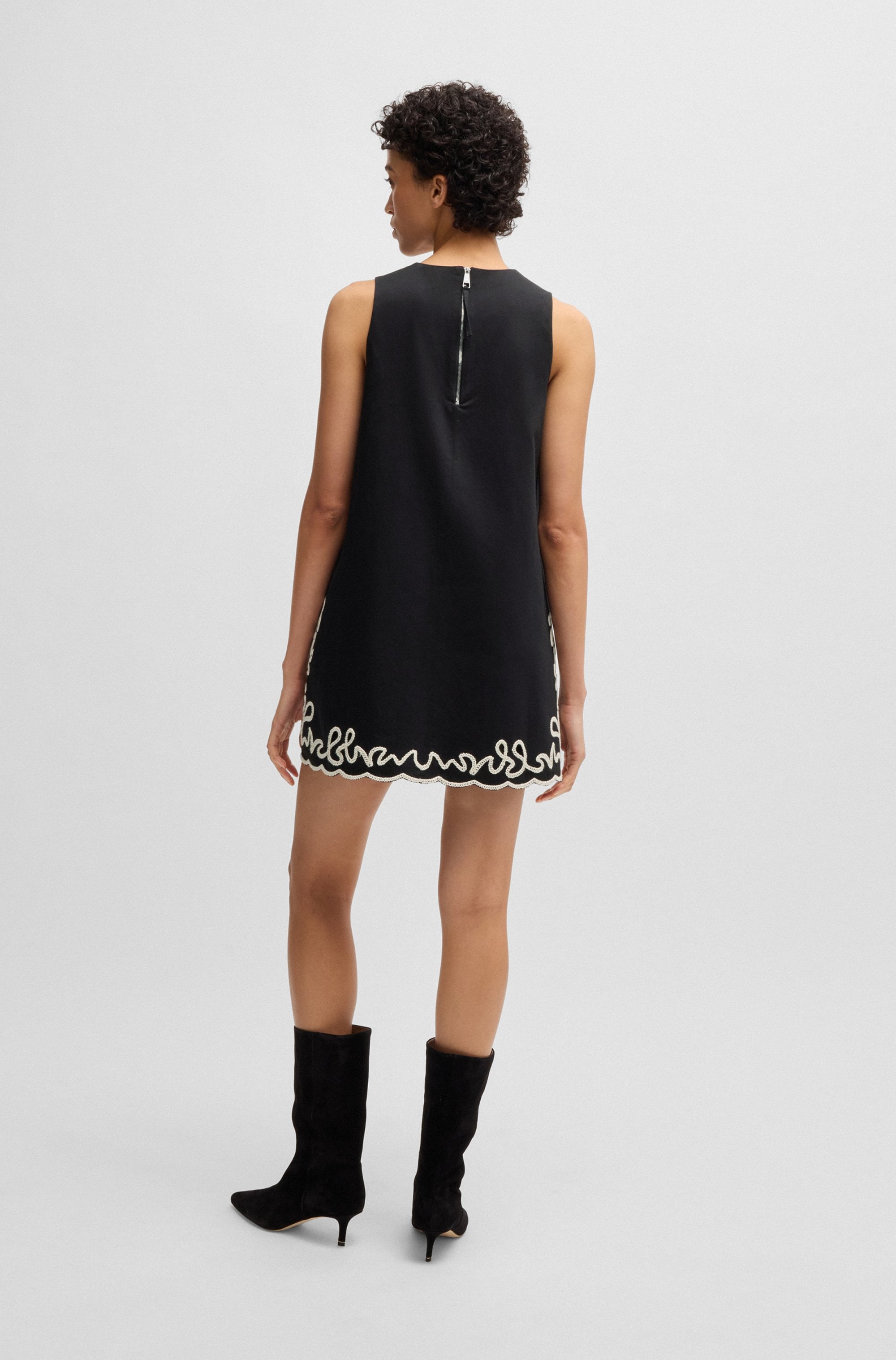 BOSS ORANGE Blusenkleid »C_Dembrolai«, mit Stickerei