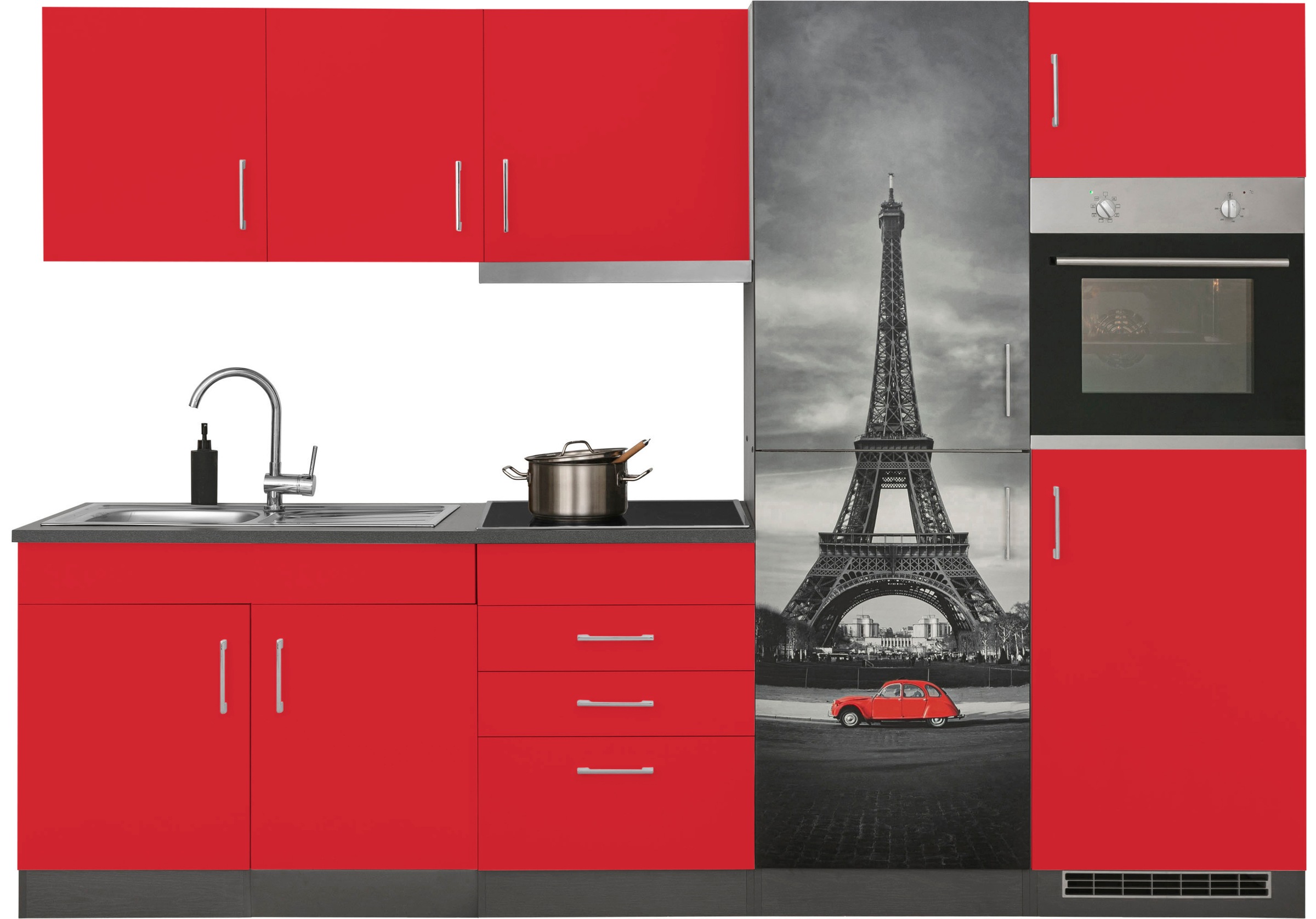 KOCHSTATION Küchenzeile »KS-Paris – Küchen mit einzigartigen Fotomotiven au günstig online kaufen