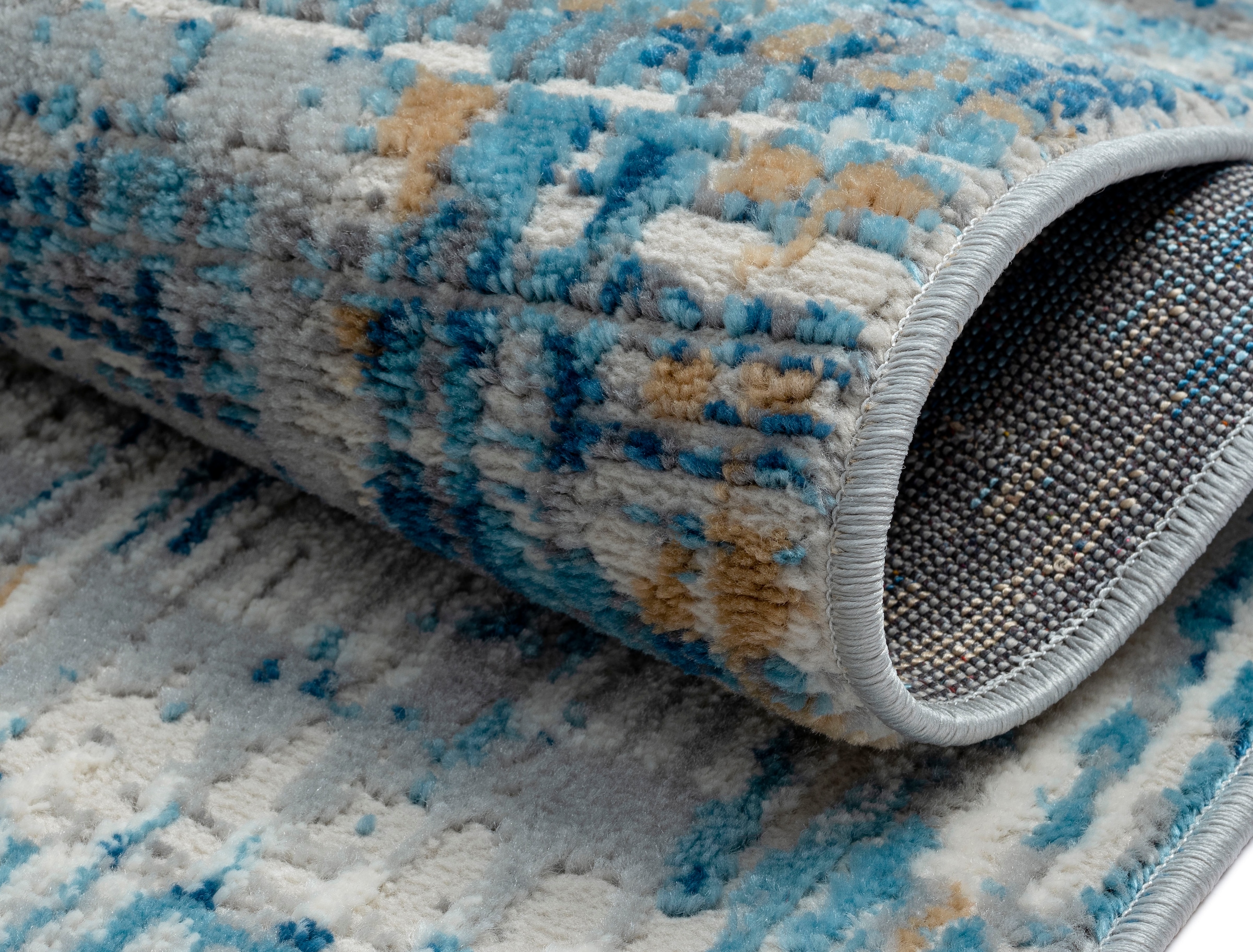 OTTO home Teppich »Niamh, LAGERRÄUMUNG!« rechteckig 8 mm Höhe Kurzflor, modernes Design, pflegeleicht, Wohnzimmer