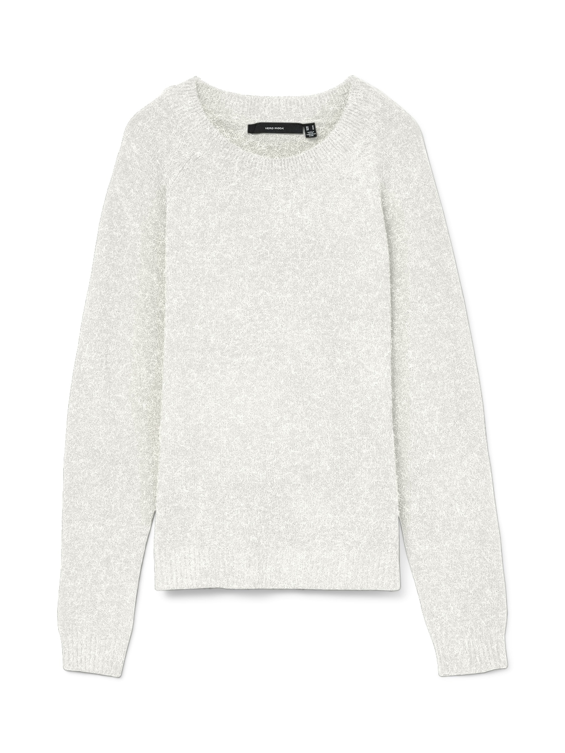 Vero Moda Rundhalspullover »VMDOFFY LS O-NECK BLOUSE GA NOOS« Materialmix, regular fit