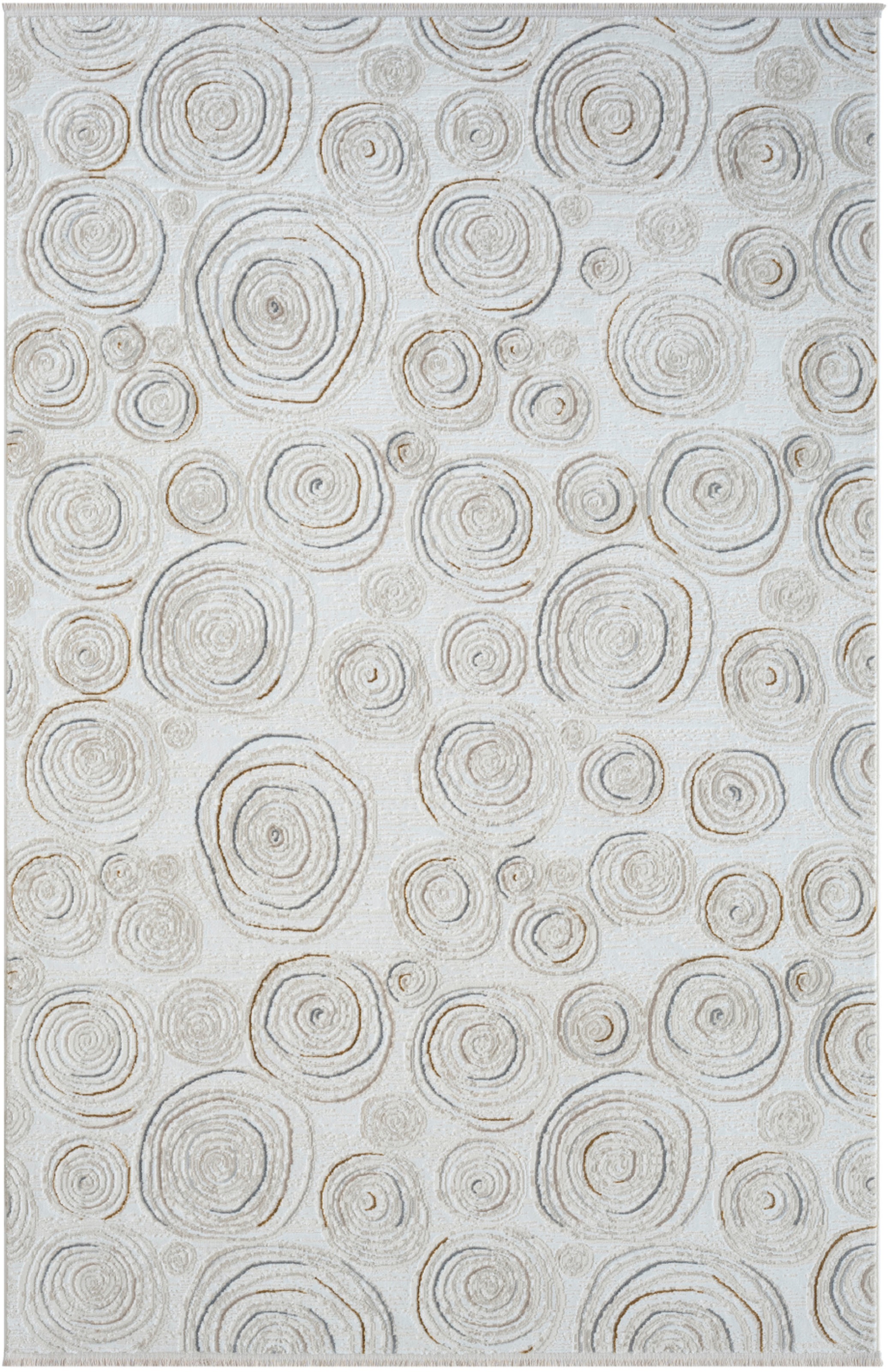 Myflair Möbel & Accessoires Teppich »My Style, LAGERRÄUMUNG!«, rechteckig, 10 mm Höhe, Kurzflor, Scandi-Design, besonders weich durch Microfaser, mit Fransen