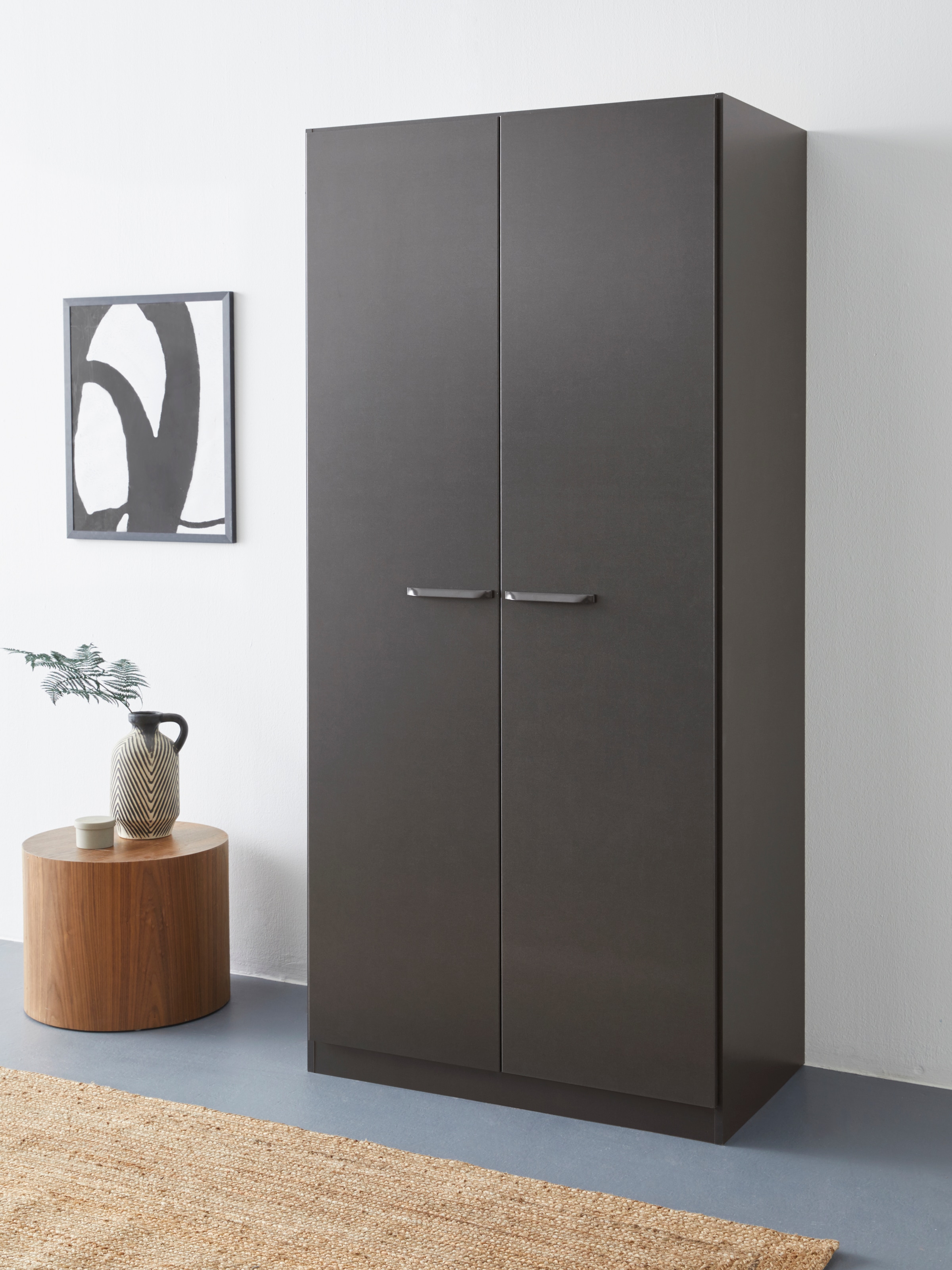 INOSIGN BY RAUCH Drehtürenschrank »Kleiderschrank Schrank Garderobe Wäscheschrank VANDOR«, in drei Breiten, Höhe 197 cm, Griffe in Graumetallic MADE IN GERMANY