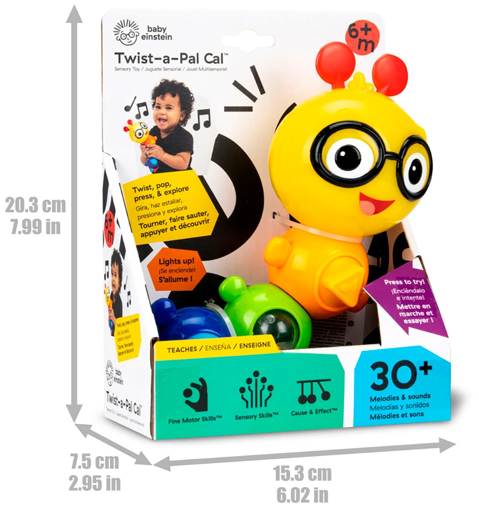 Baby Einstein Greifspielzeug »Sensorik-Spielzeug Twist-a-Pal Cal« mit Sound