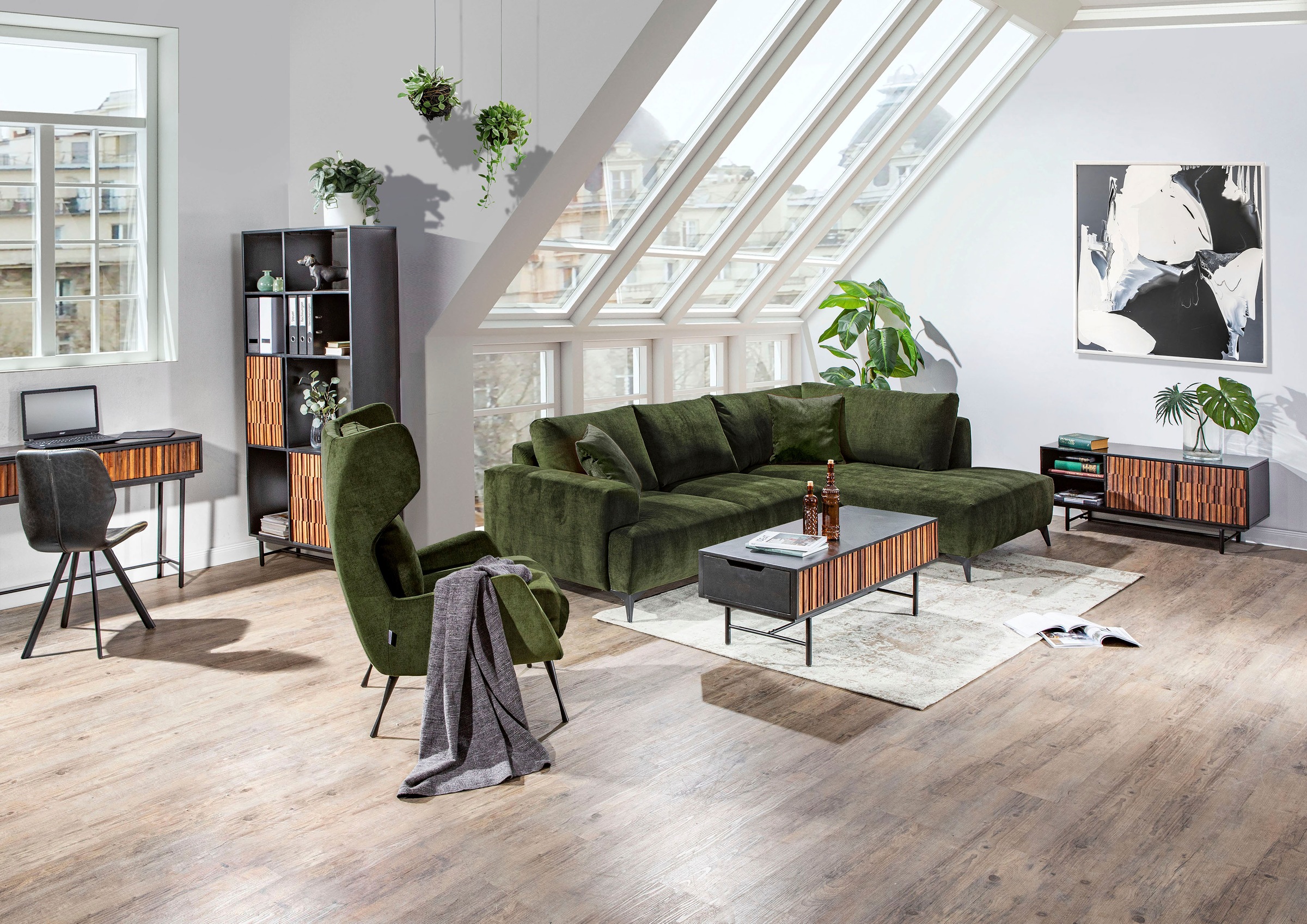 Gutmann Factory Esszimmerstuhl »Chill«, (Set), 2 St., Kunstleder, mit markanter Zick-Zack-Naht
