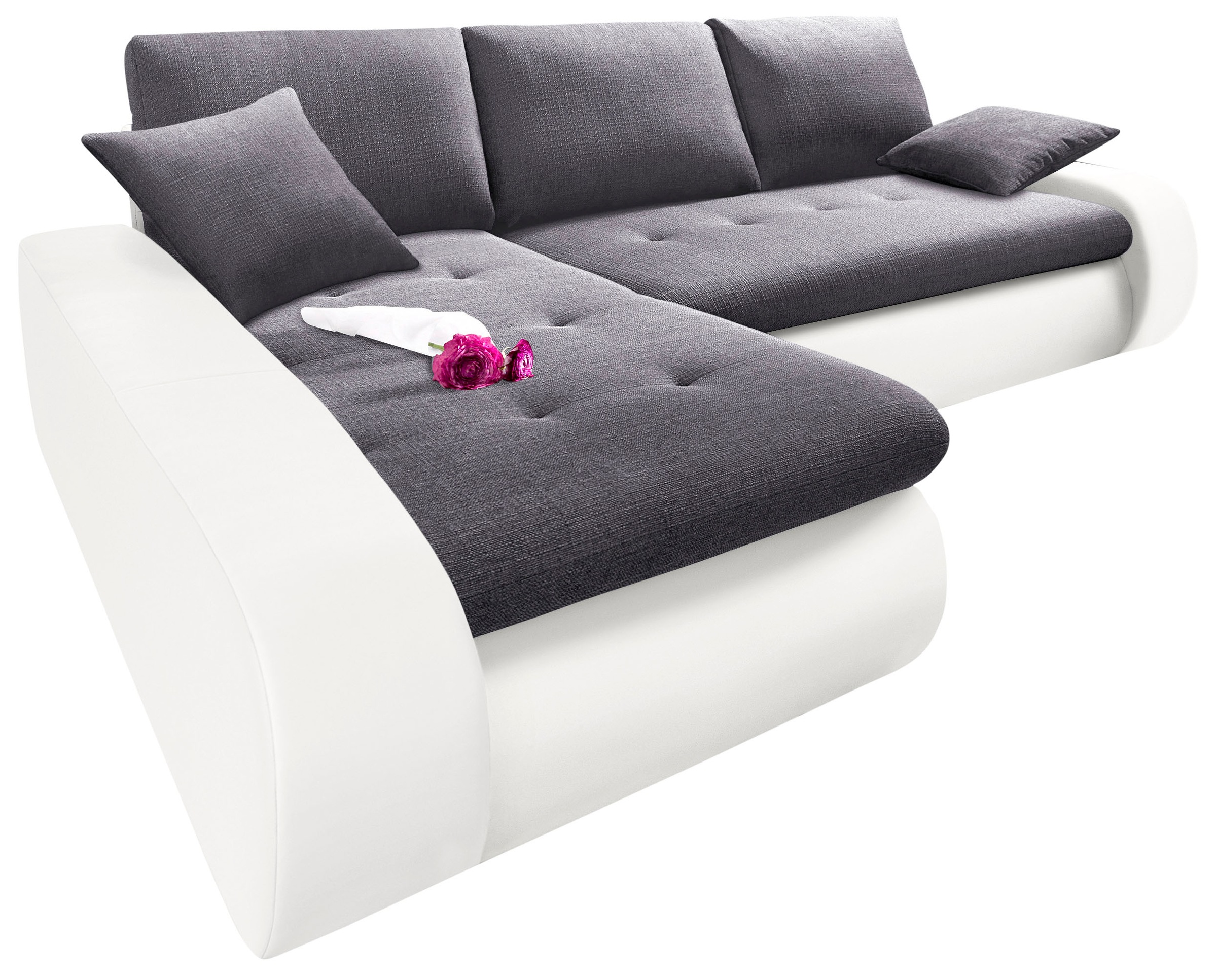 TRENDMANUFAKTUR Ecksofa »Indie, modern und bequem, Materialmix, OTTOs Choic günstig online kaufen