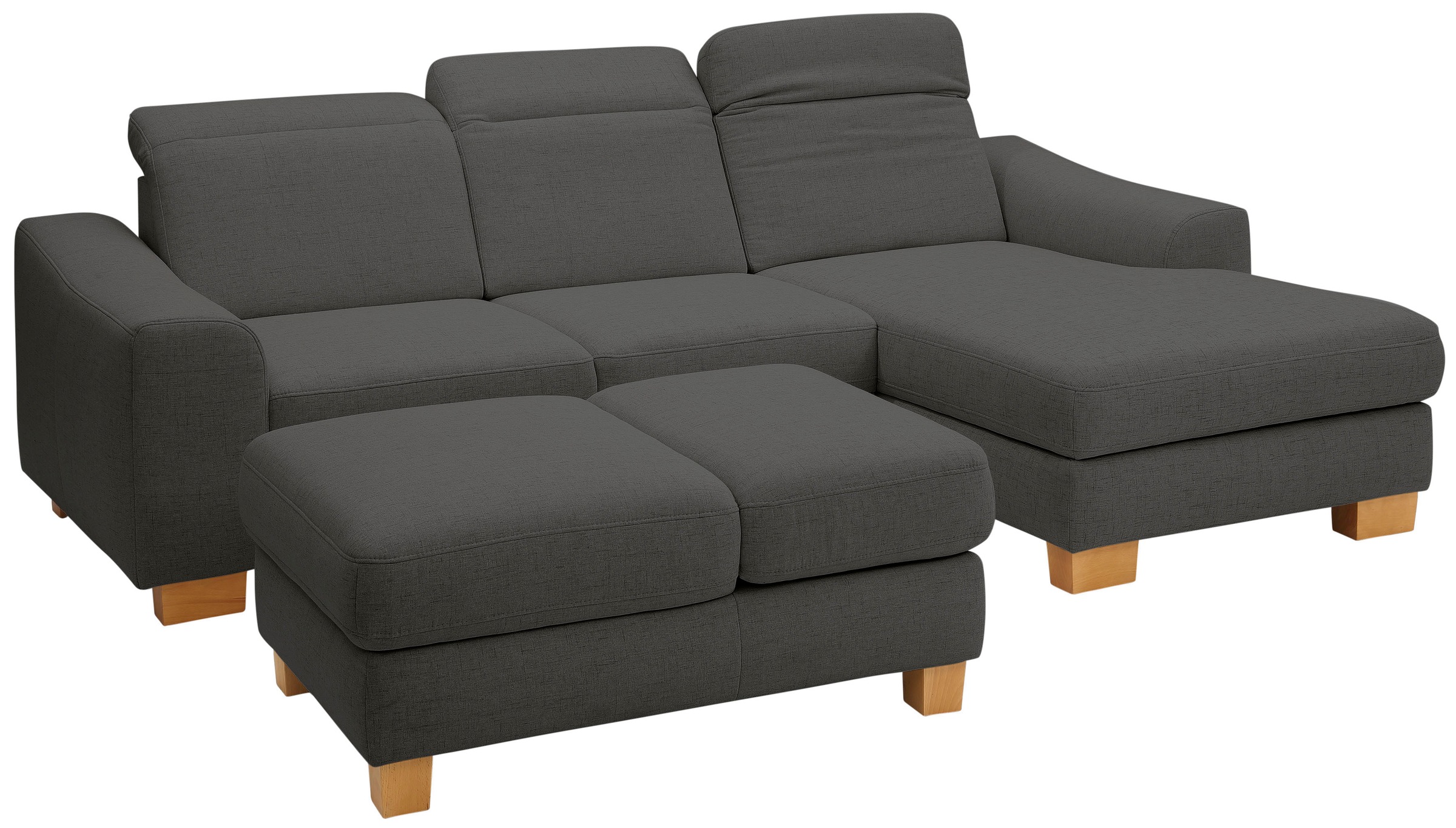 Home affaire Ecksofa »Dundee L-Form«, wahlweise mit Kopfteilverstellung und zusätzlich mit Bettfunktion