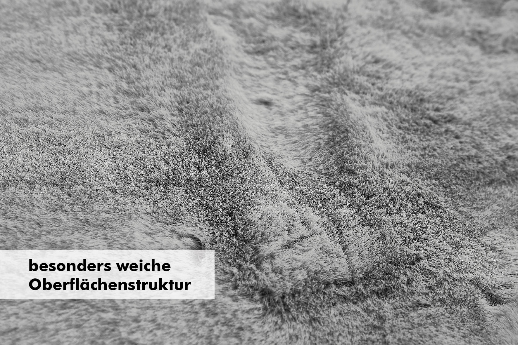 LUXOR living Fellteppich »Novara«, rund, 30 mm Höhe, Kunstfell, Kaninchenfell-Haptik, besonders weicher Hochflor
