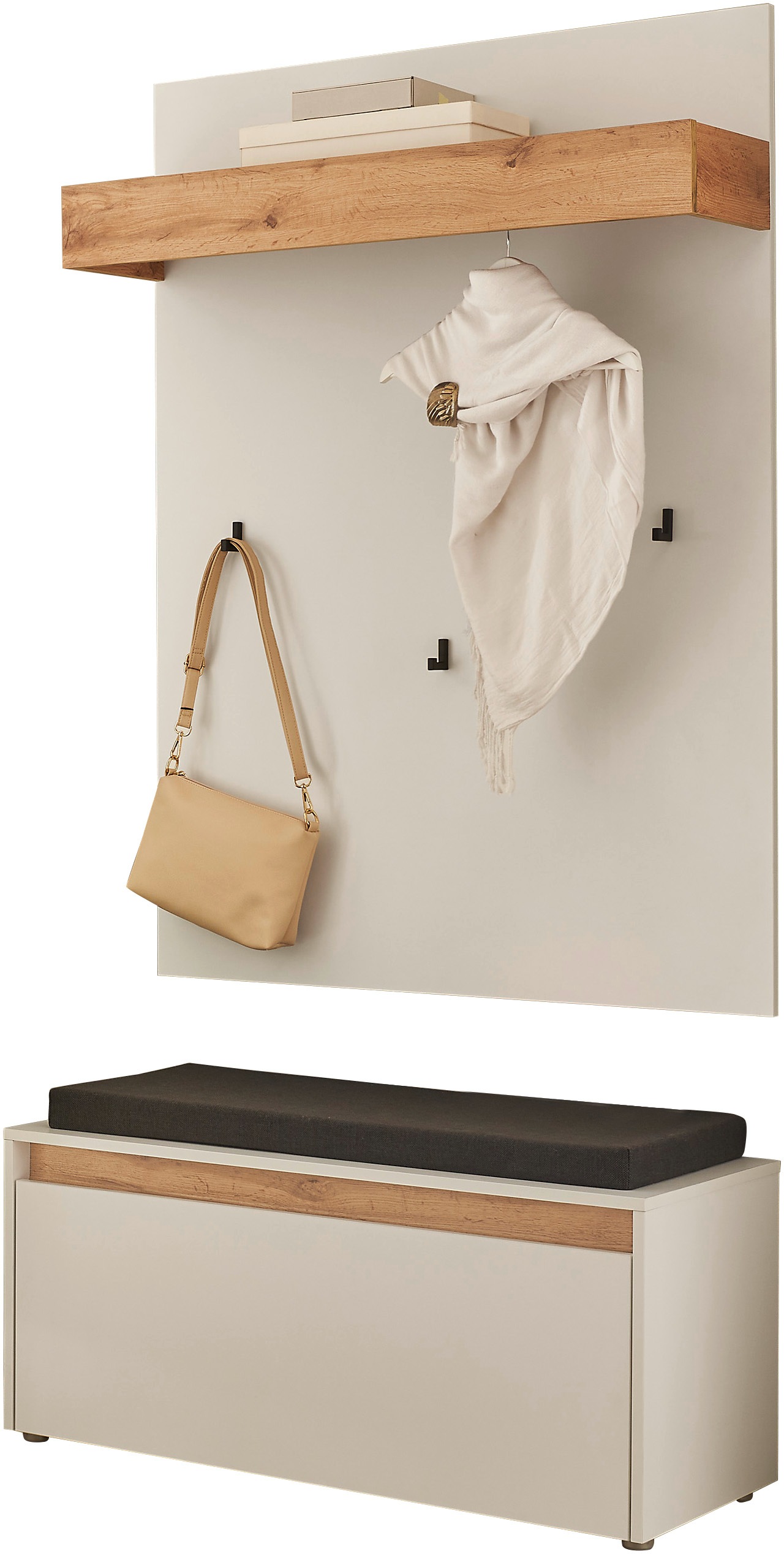 INOSIGN Garderoben-Set "GIRON/ CiTY, Garderobe in Wotan Eiche, moderner Gar günstig online kaufen