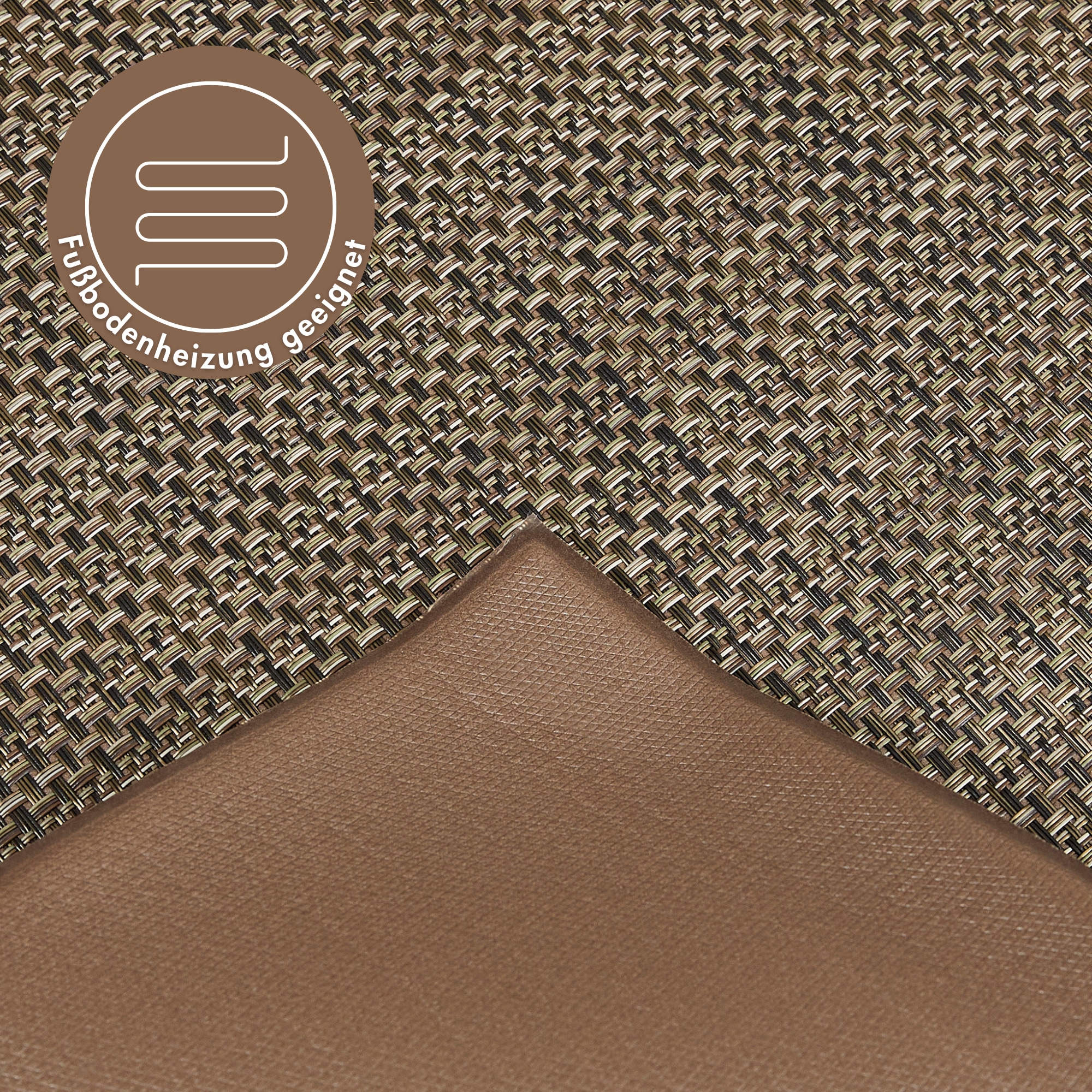 Andiamo Küchenläufer »Soft«, rechteckig, 5 mm Höhe, Vinyl-Küchenläufer, meliert, Flechtoptik, rutschhemmend
